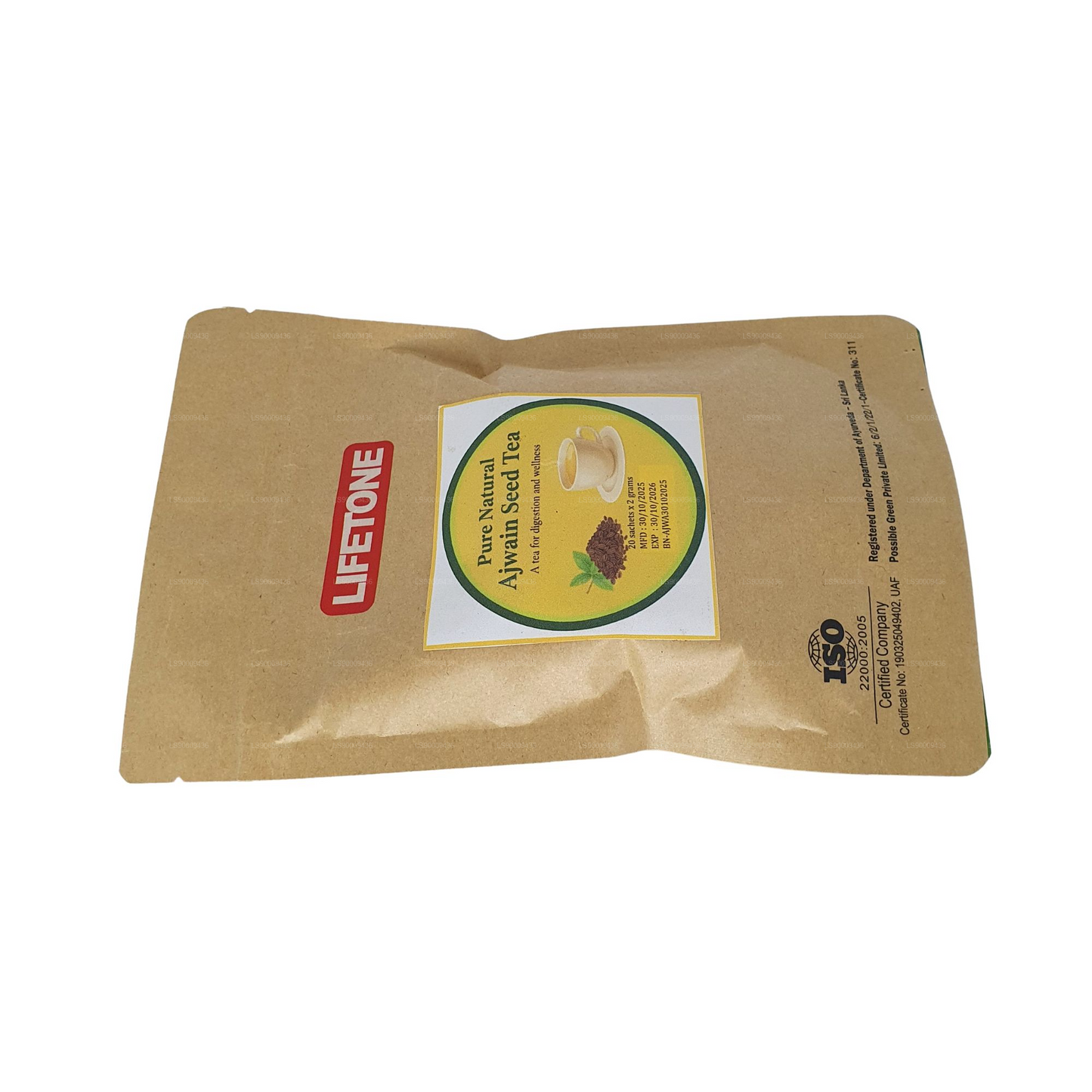 Lifetone Ajwain Seed Tea (30g) 20 Tea Bags