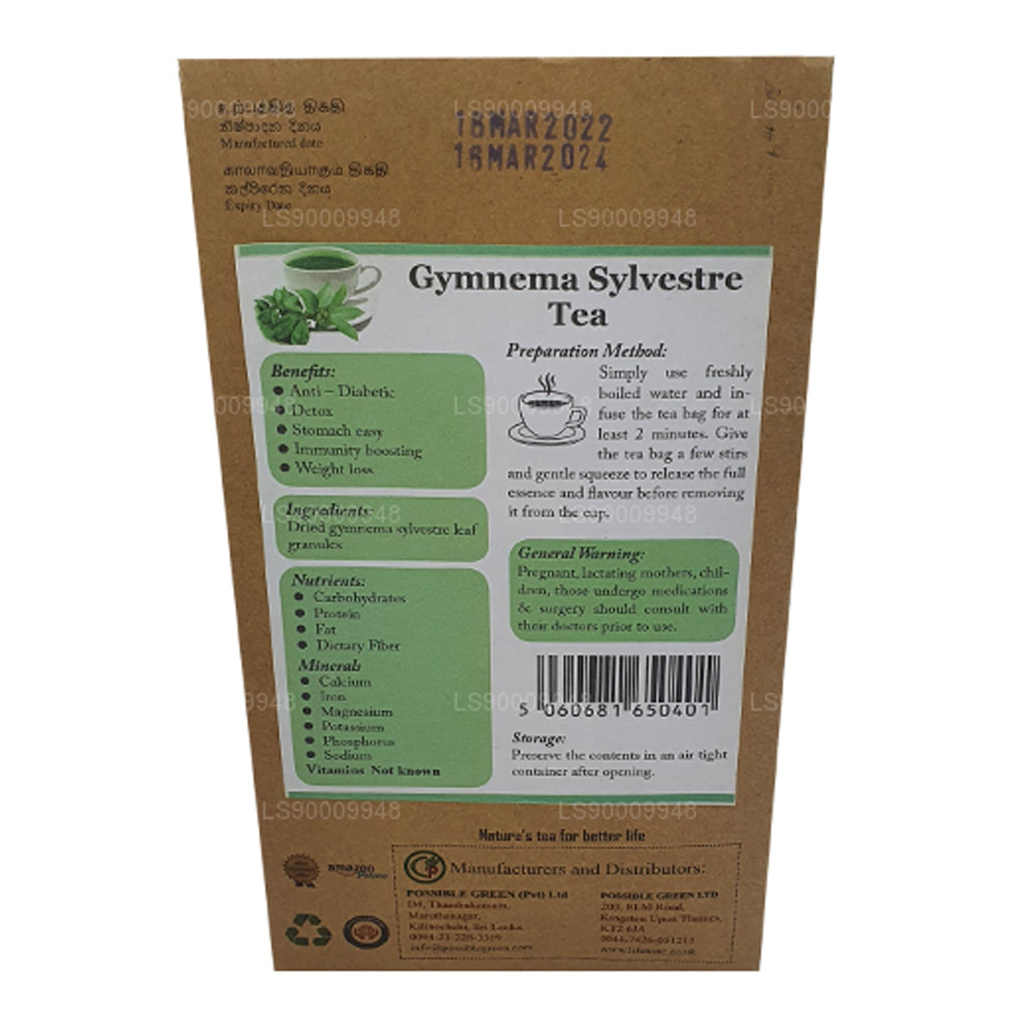 Lifetone Gymnema Sylvester Çay (40g)