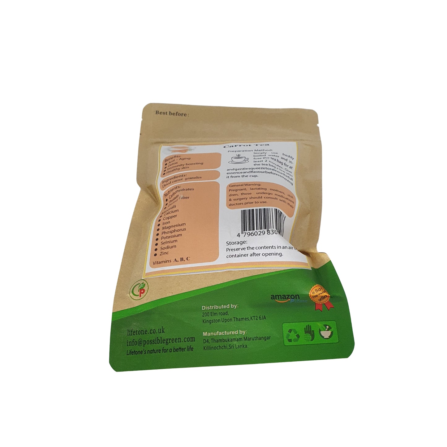 Pure natuurlijke wortelthee (40 g)