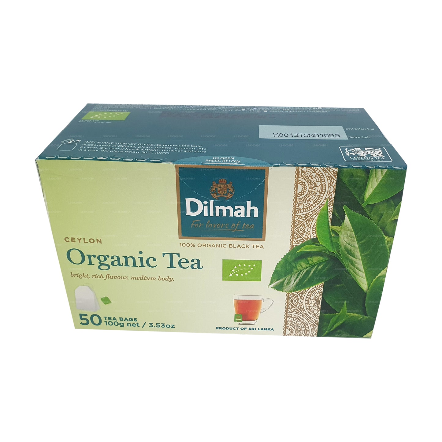 Dilmah オーガニックティー (100g) ティーバッグ50個