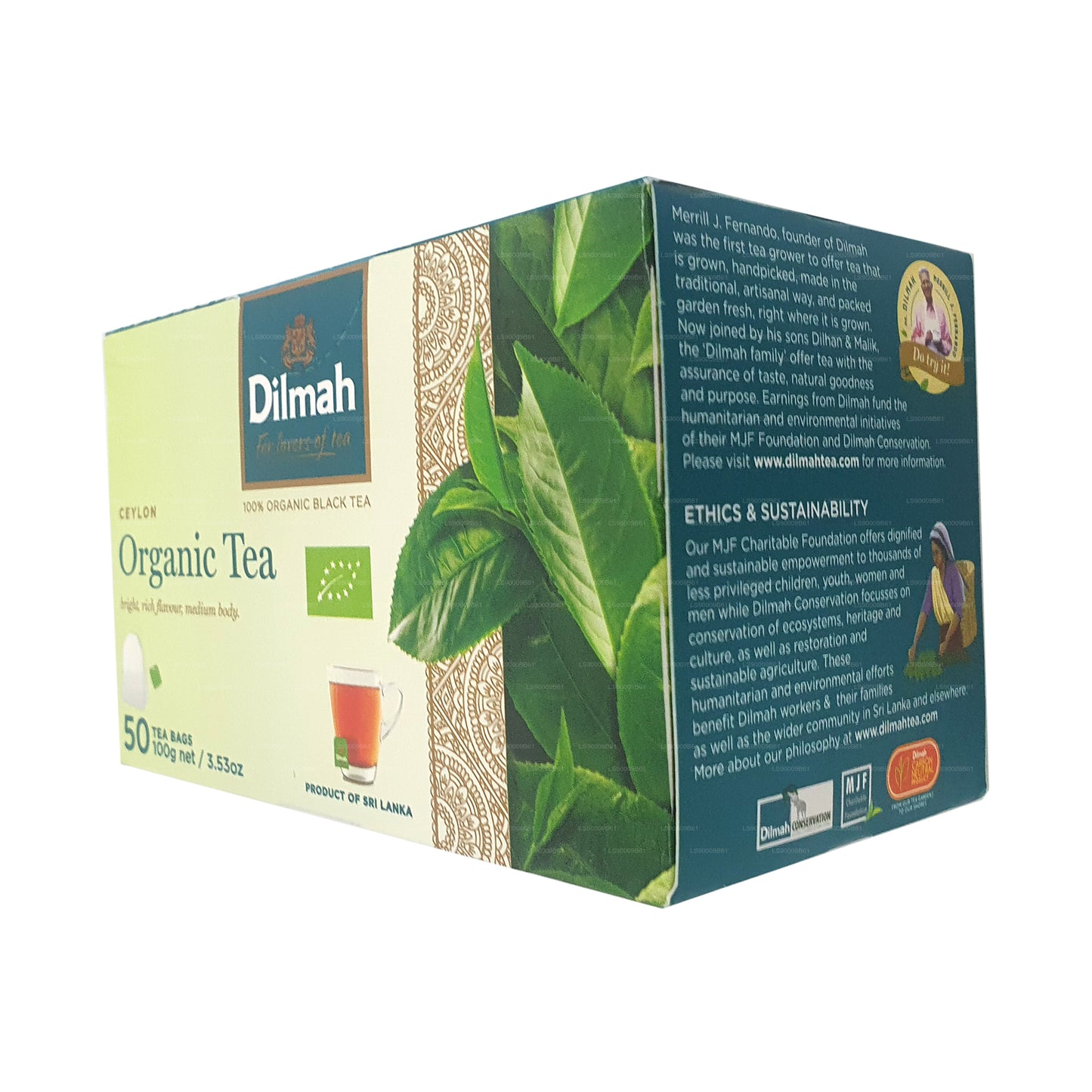 Dilmah オーガニックティー (100g) ティーバッグ50個