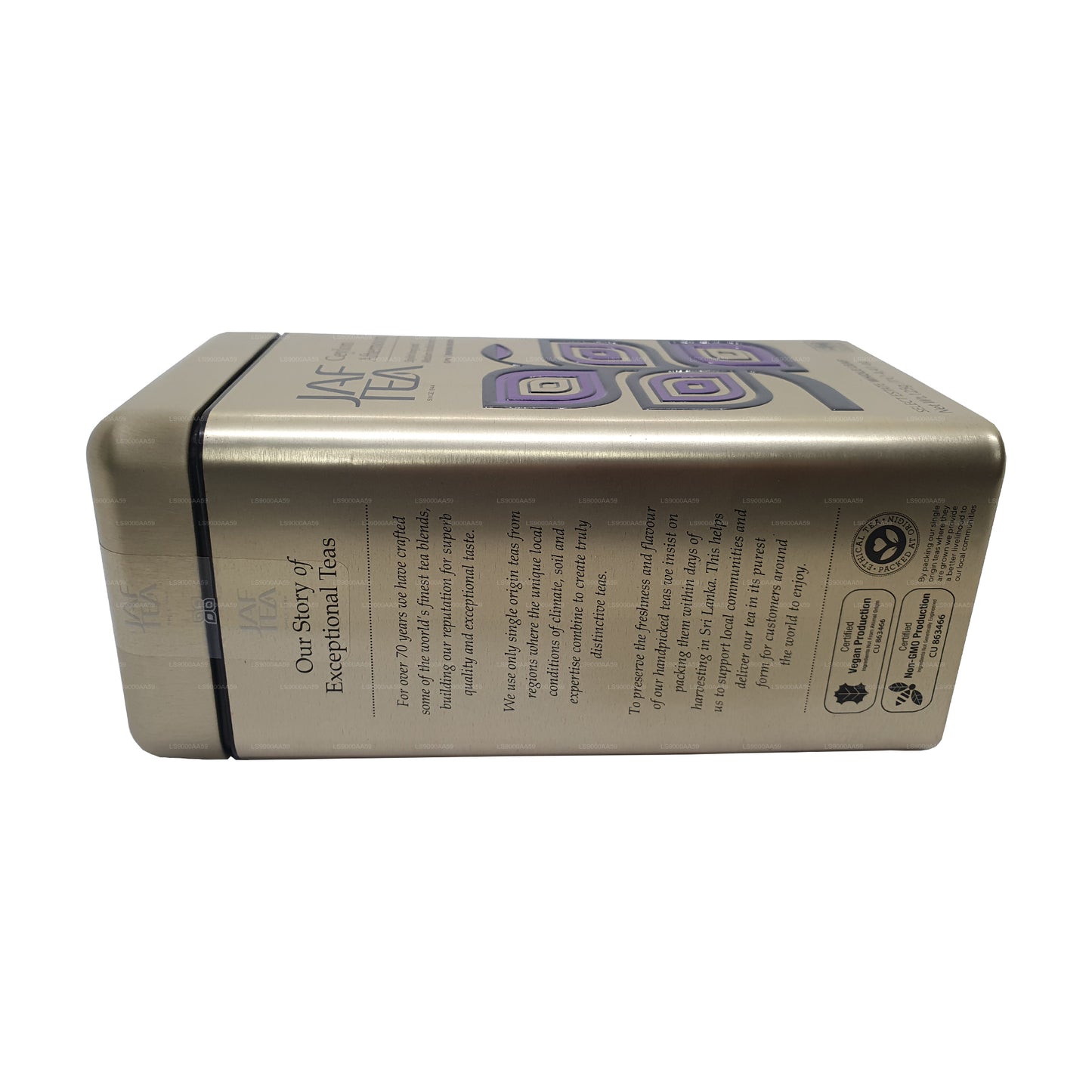 Jaf Tea Klassisk Guld Kollektion Ceylon Eftermiddag Caddy (125g)