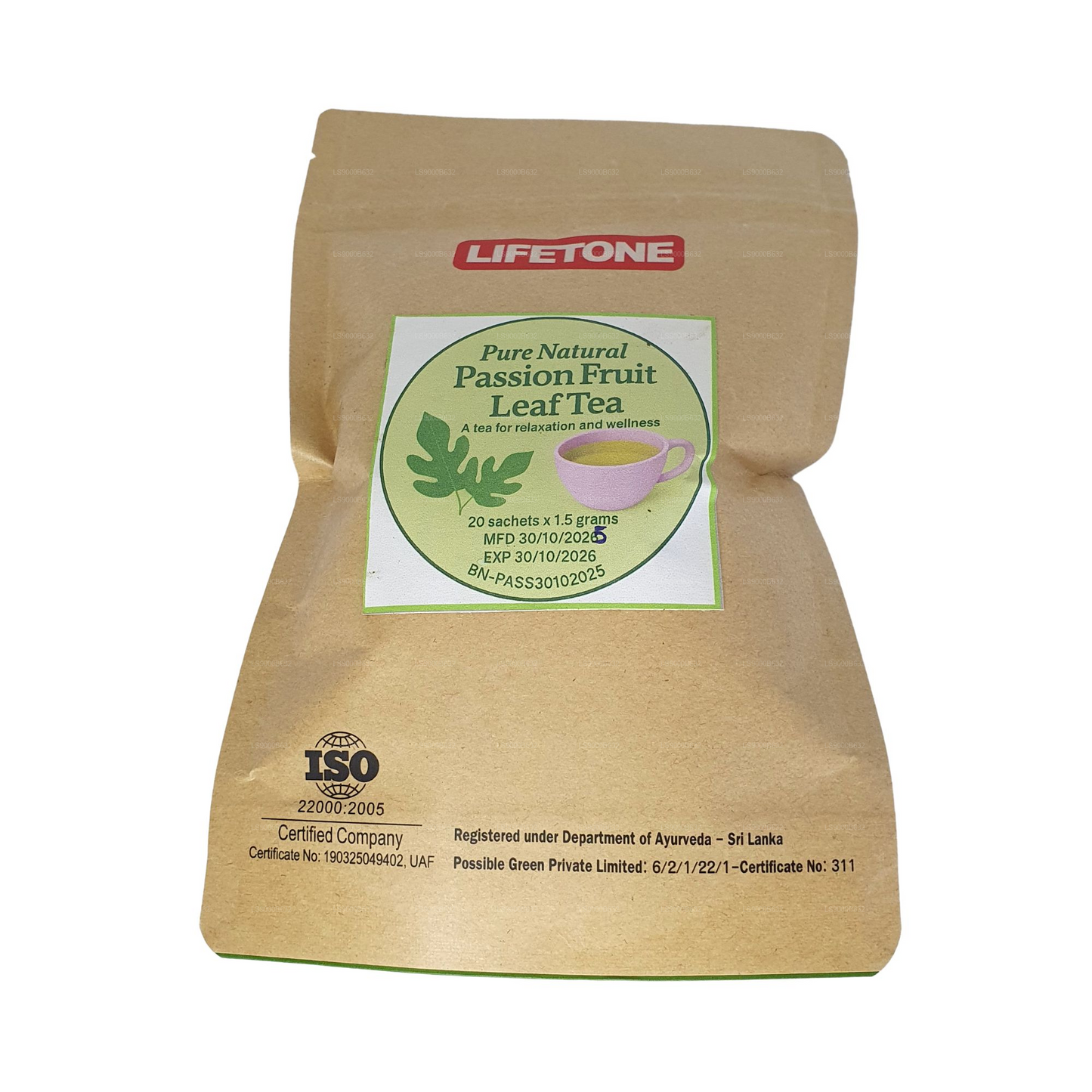 Lifetone Passion Fruit Leaf Tea (30g)