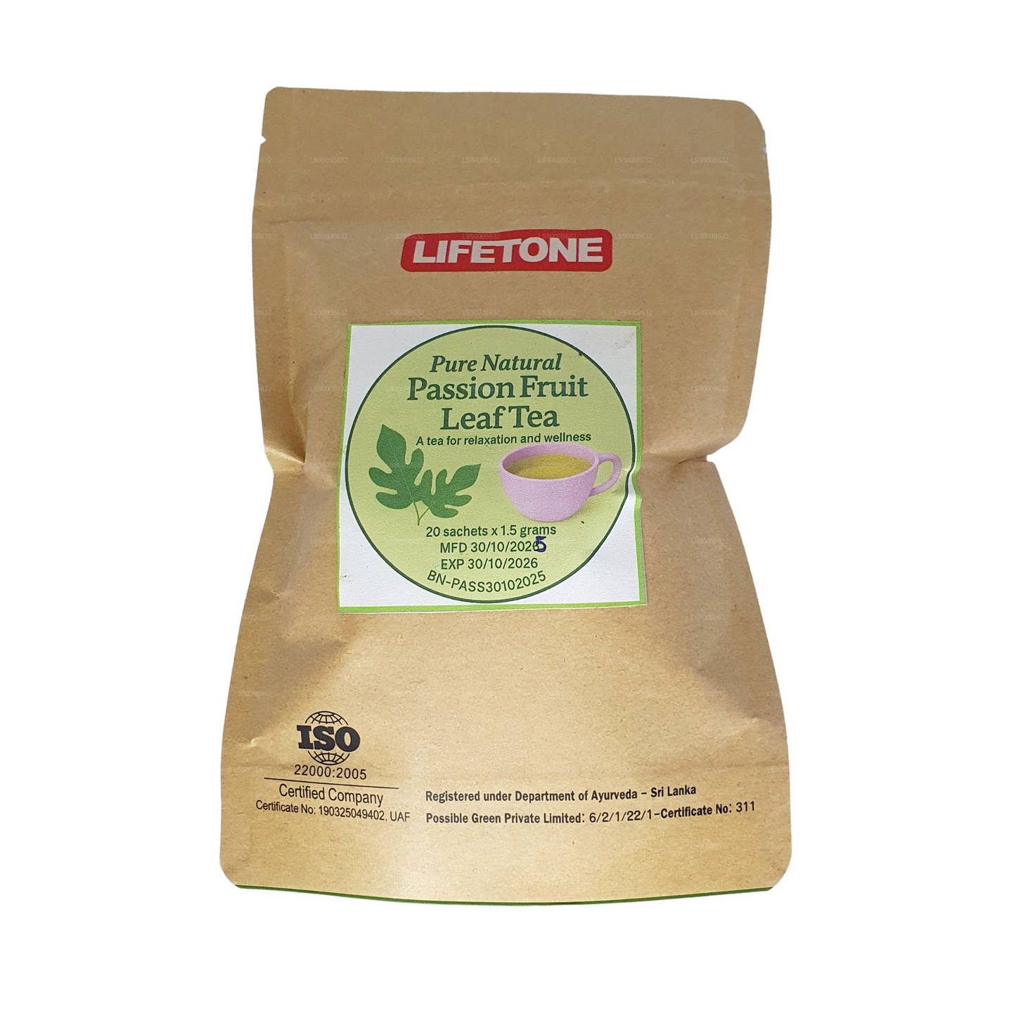 Lifetone Passion Fruit Leaf Tea (30g)