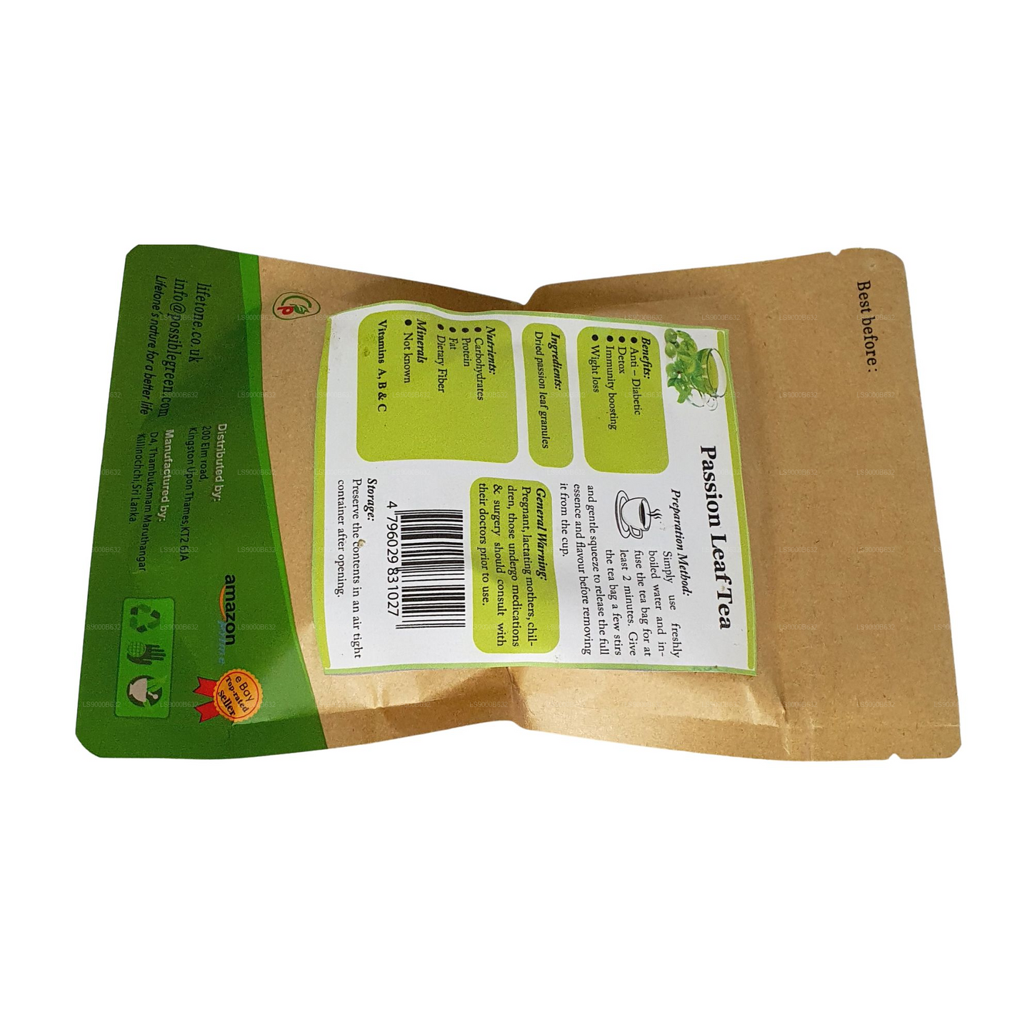 Lifetone Passion Fruit Leaf Tea (30g)