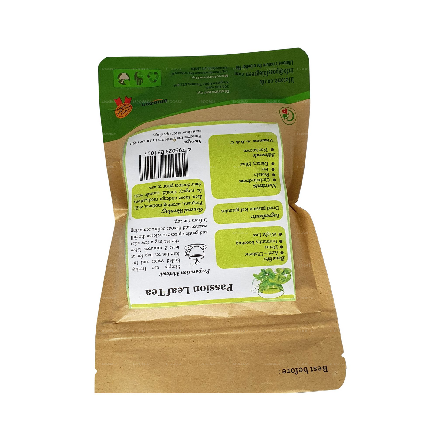 Lifetone Passion Fruit Leaf Tea (30g)