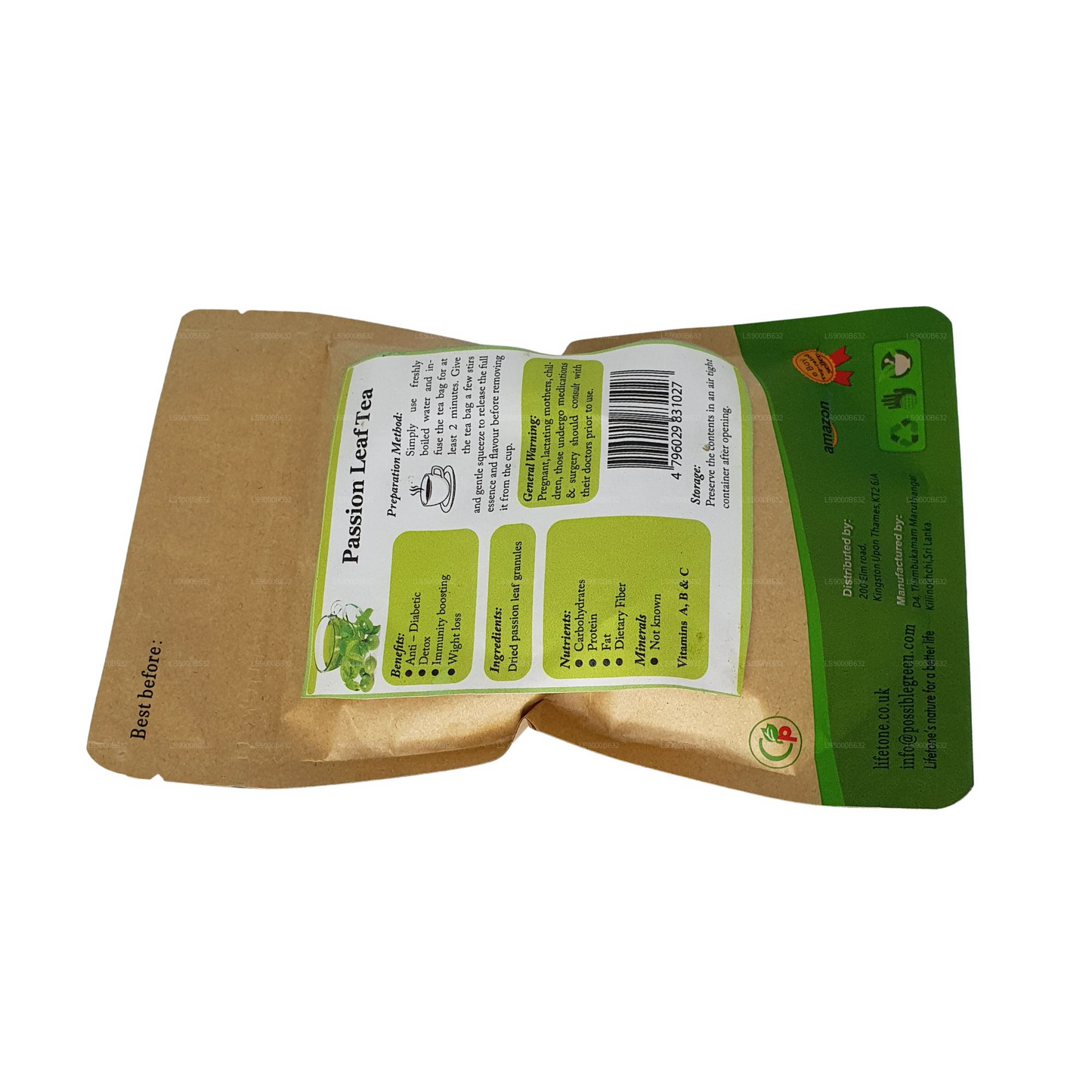Lifetone Passion Fruit Leaf Tea (30g)