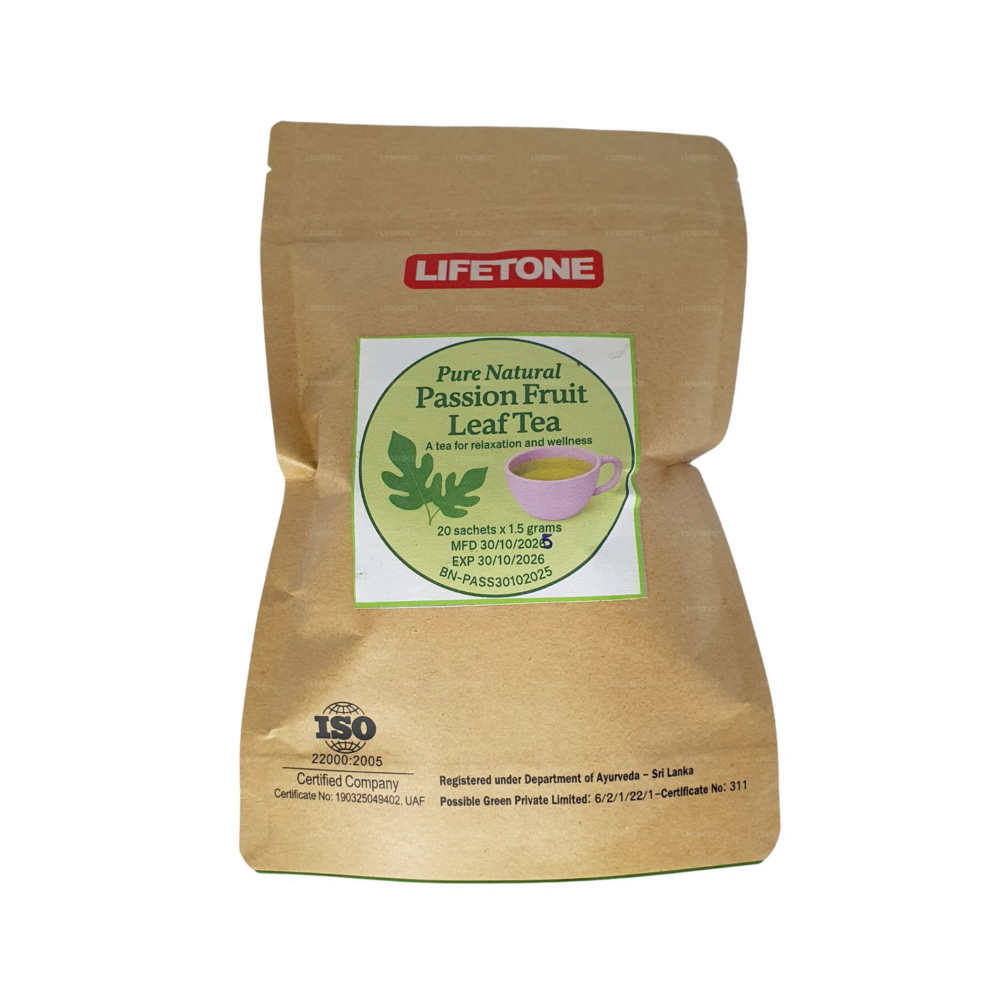 Lifetone Passion Fruit Leaf Tea (30g)