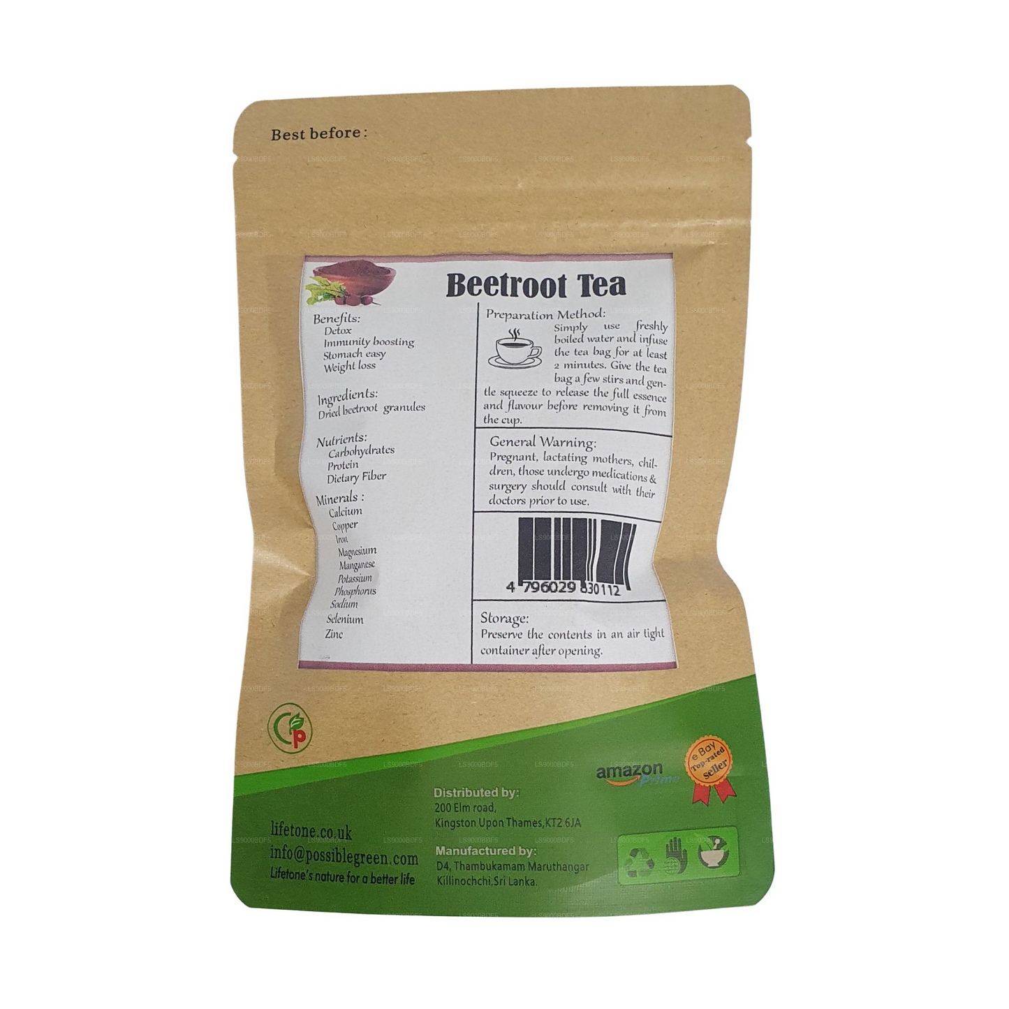 Lifetone rødbeder te (40g)