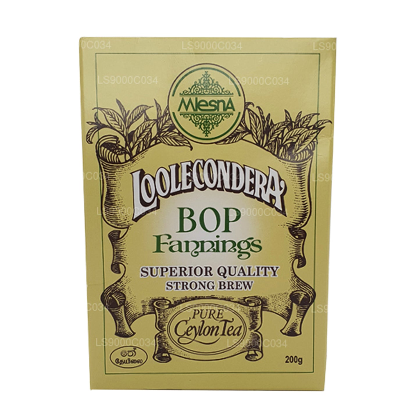 Mlesna Loolecondera BOP Fannings starkt bryggt löst te (200g)