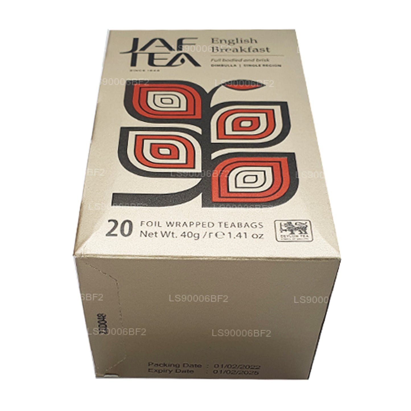Английский завтрак Jaf Tea (40 г) 20 пакетиков чая