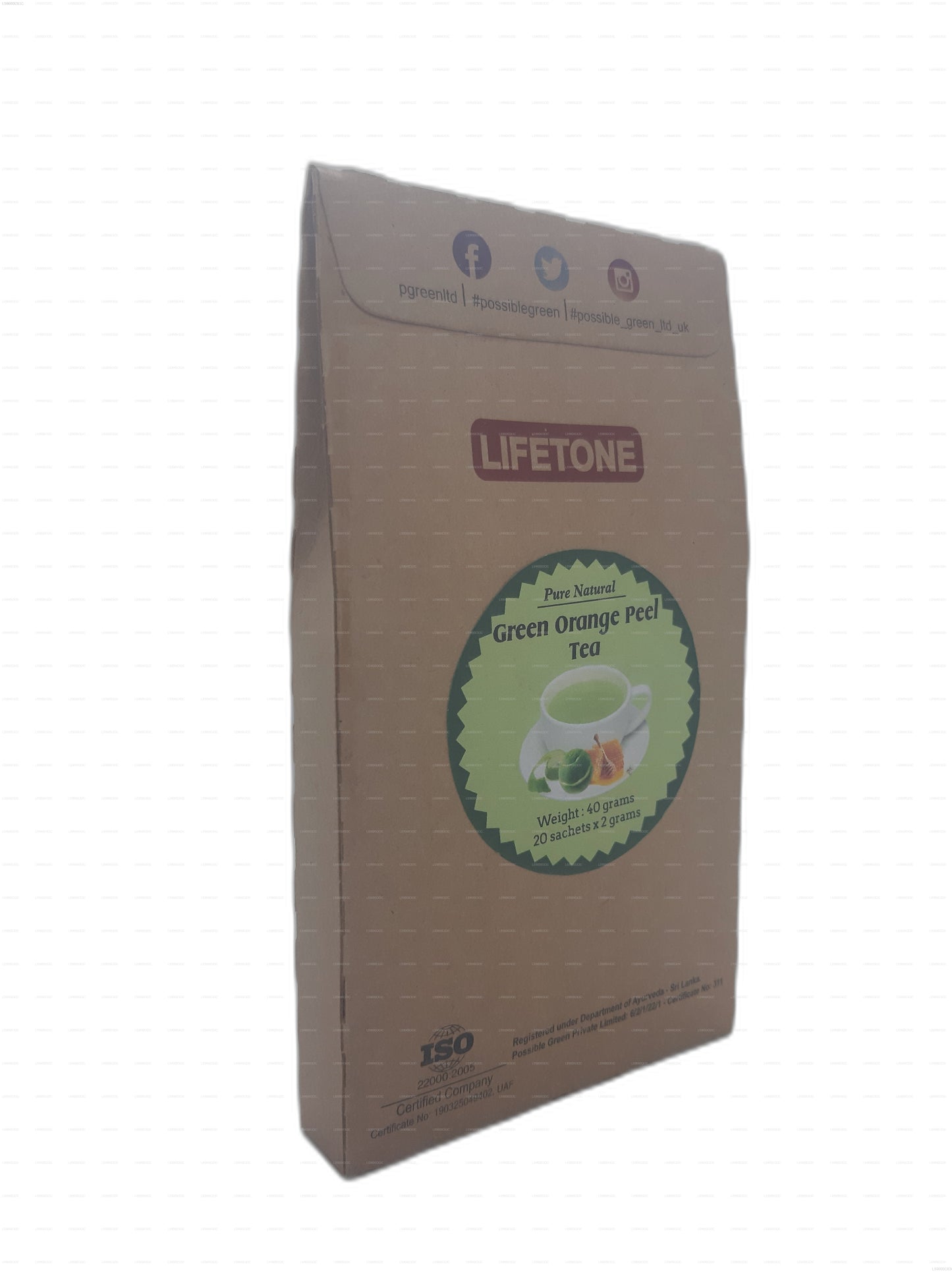Lifetone Grüner Orangenschalentee (40g)