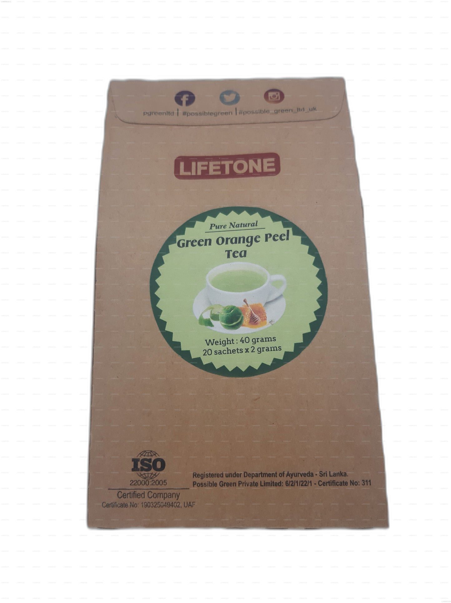 Lifetone Grüner Orangenschalentee (40g)