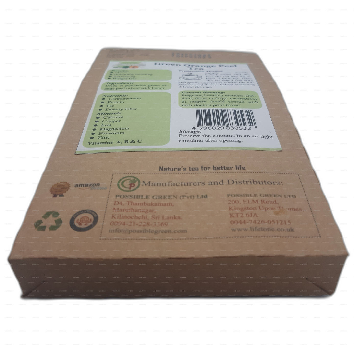 Lifetone Grüner Orangenschalentee (40g)