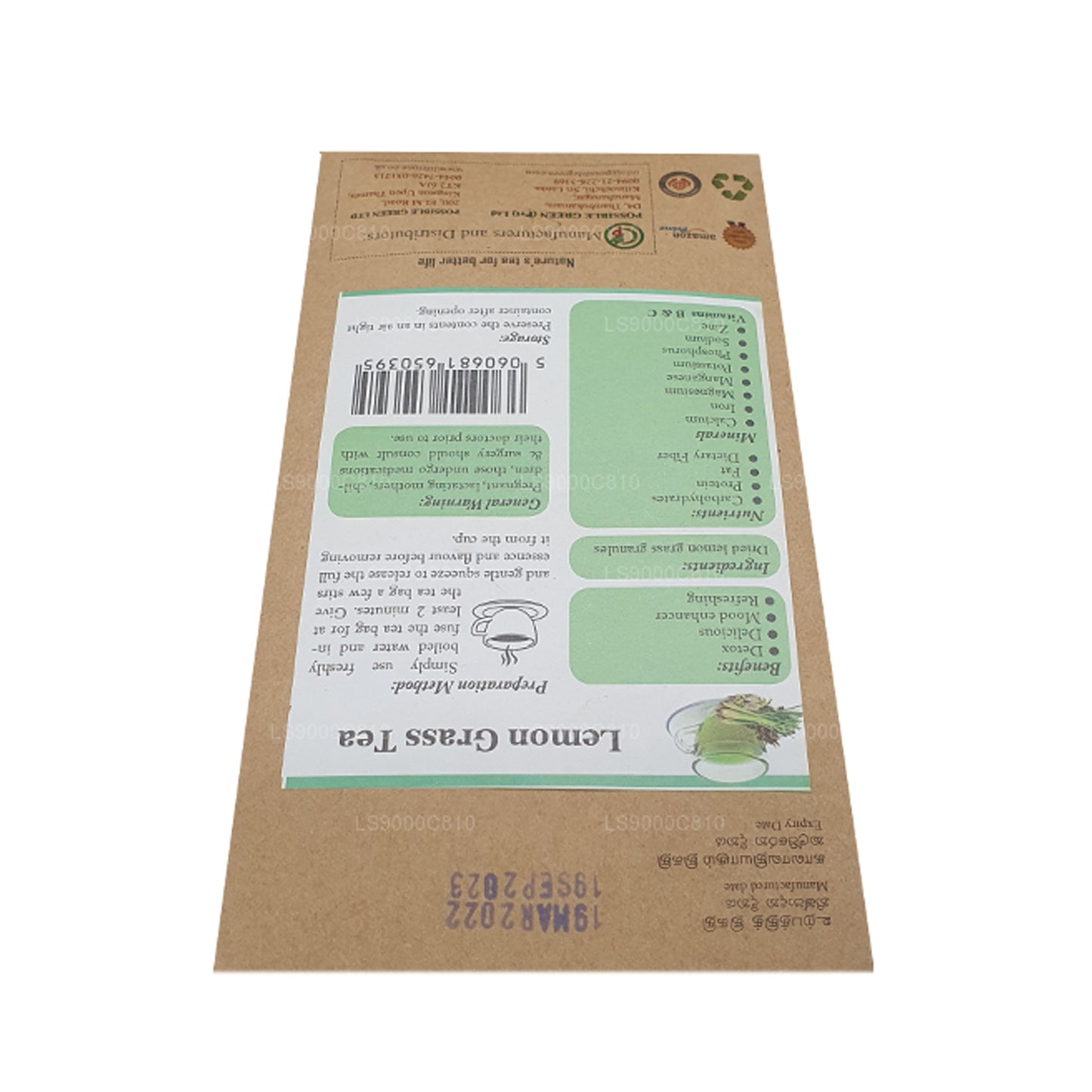 Lifetone Lemongrass Tea (30g)