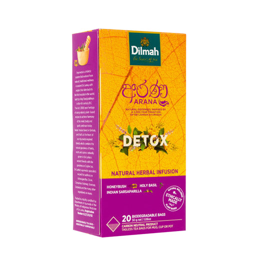 Dilmah Arana Detox Natural Herbal Infusion (20 Tagless Tea Bags)