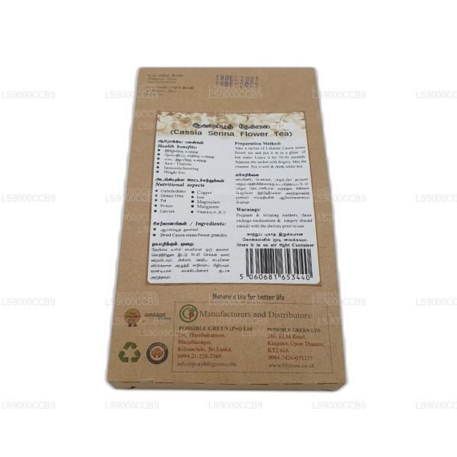 Lifetone Cassia Senna Flower Tea (40g) 20 Tea Bags