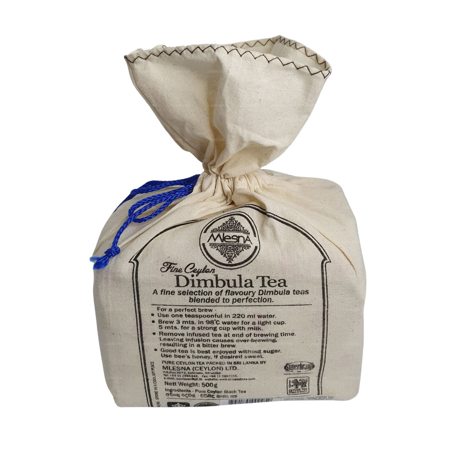 Čaj Mlesna Dimbula Leaf Čaj v látkovém sáčku (500g)