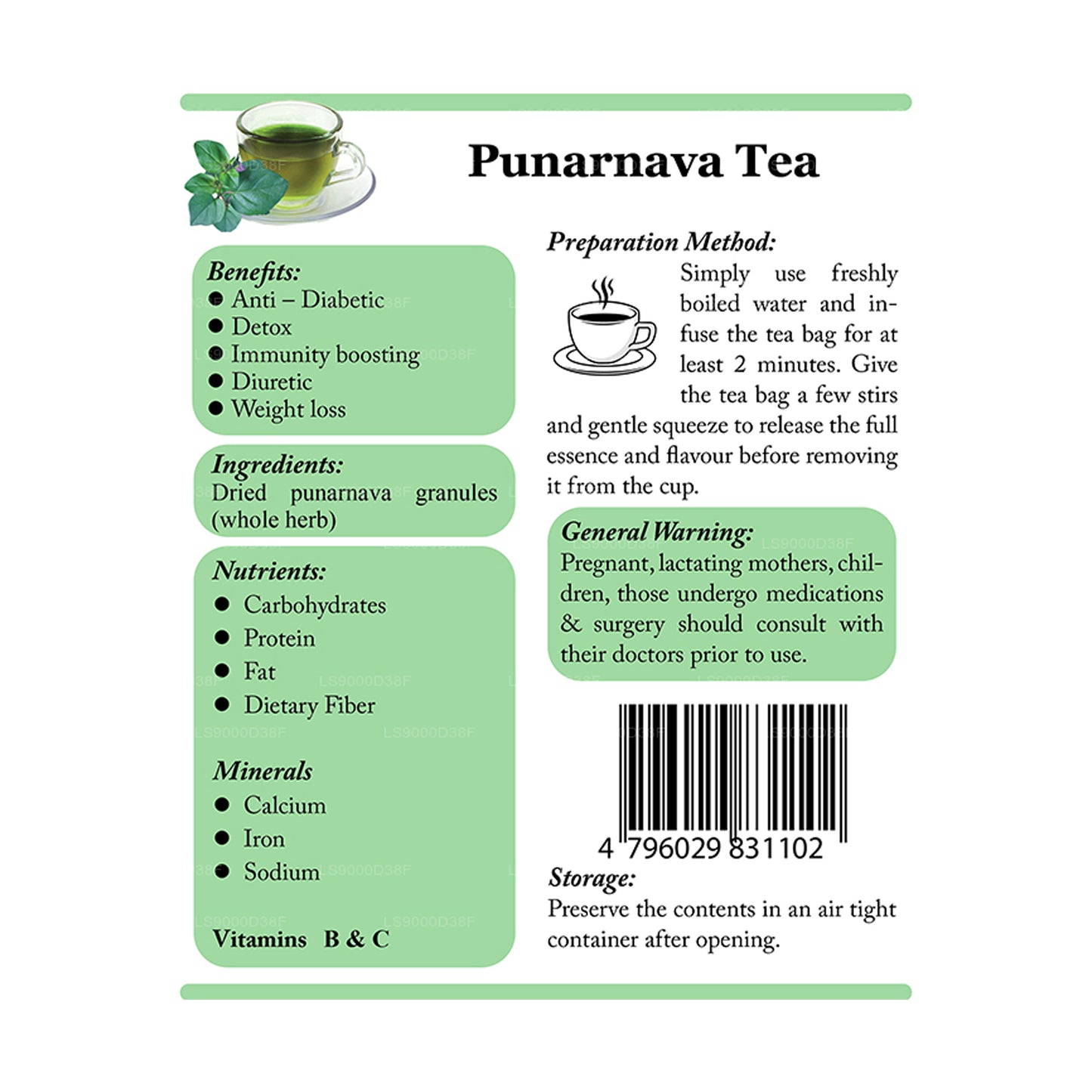 Lifetone Punarnava Te (30g)