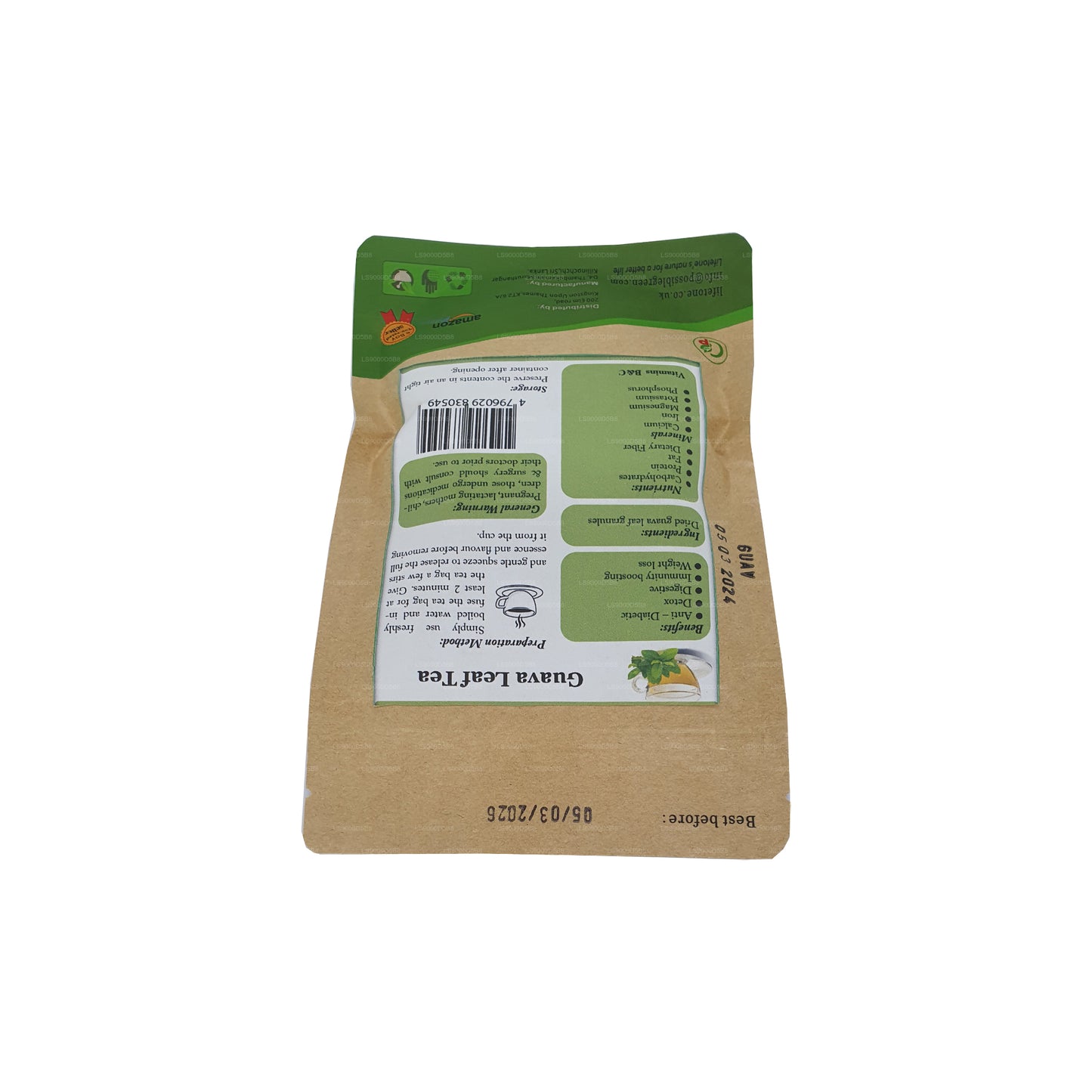 Lifetone Herbata liściasta guawy (30g)