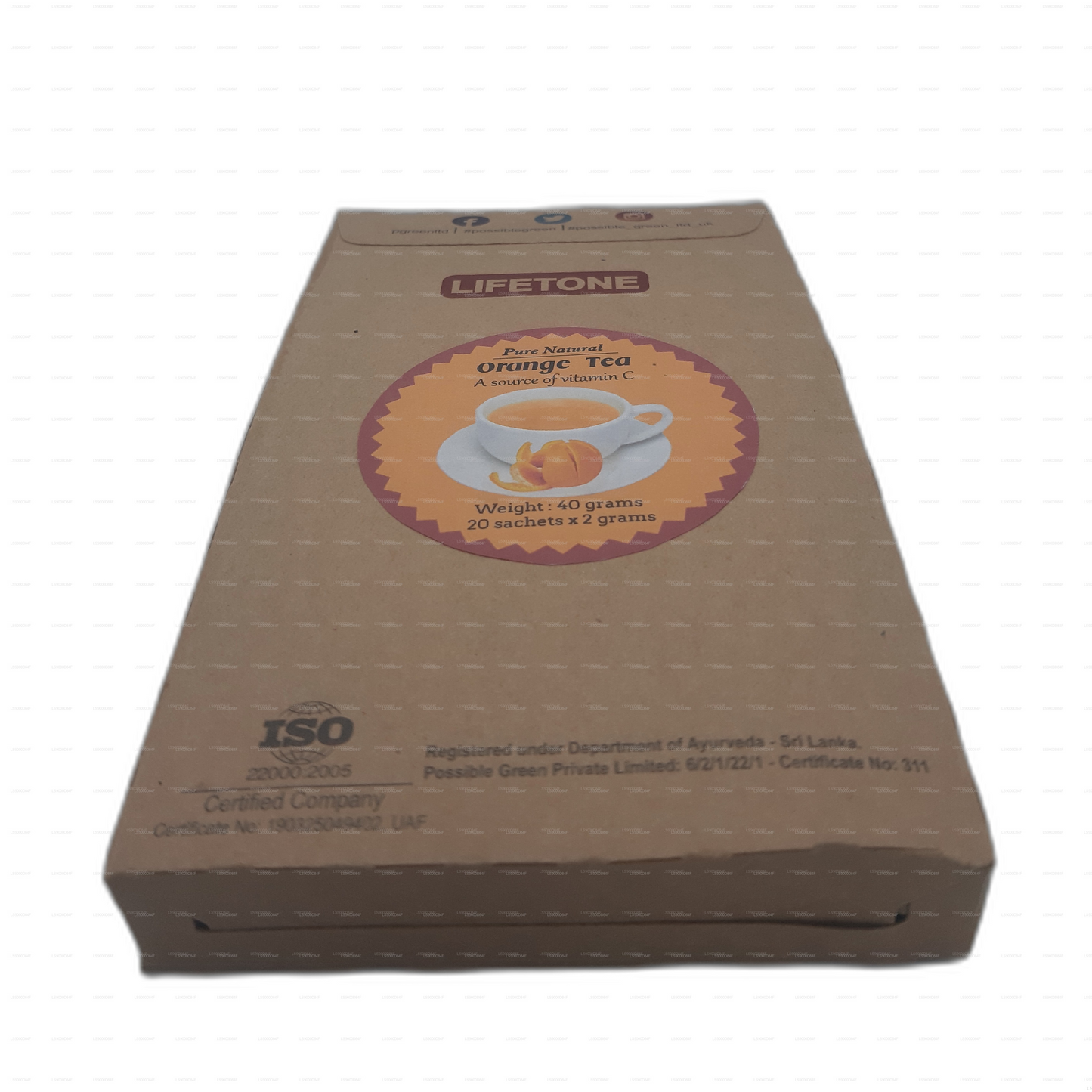 Lifetone Orange Tea (40g) 20 Tea Bags