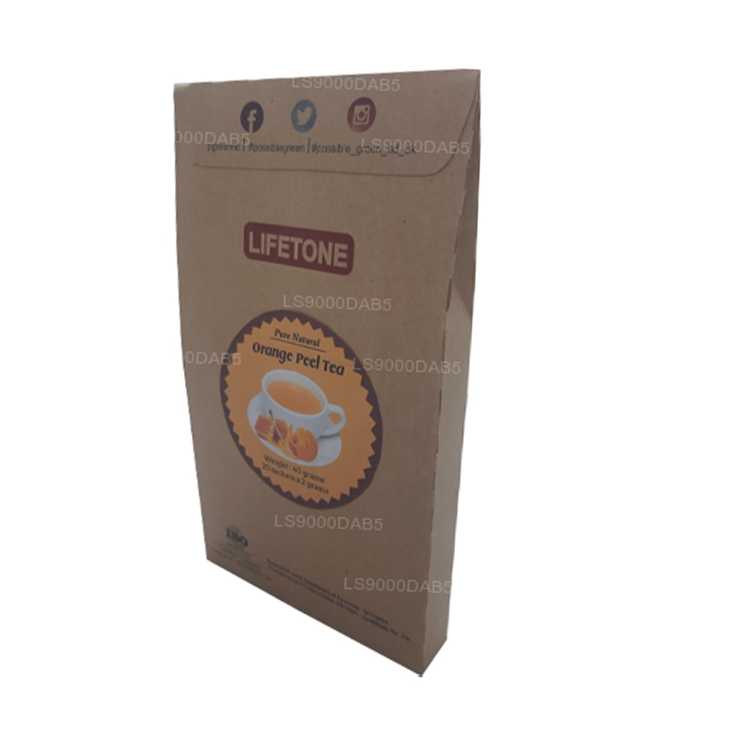 Lifetone Orange Peel Tea (40g) 20 Tea Bags