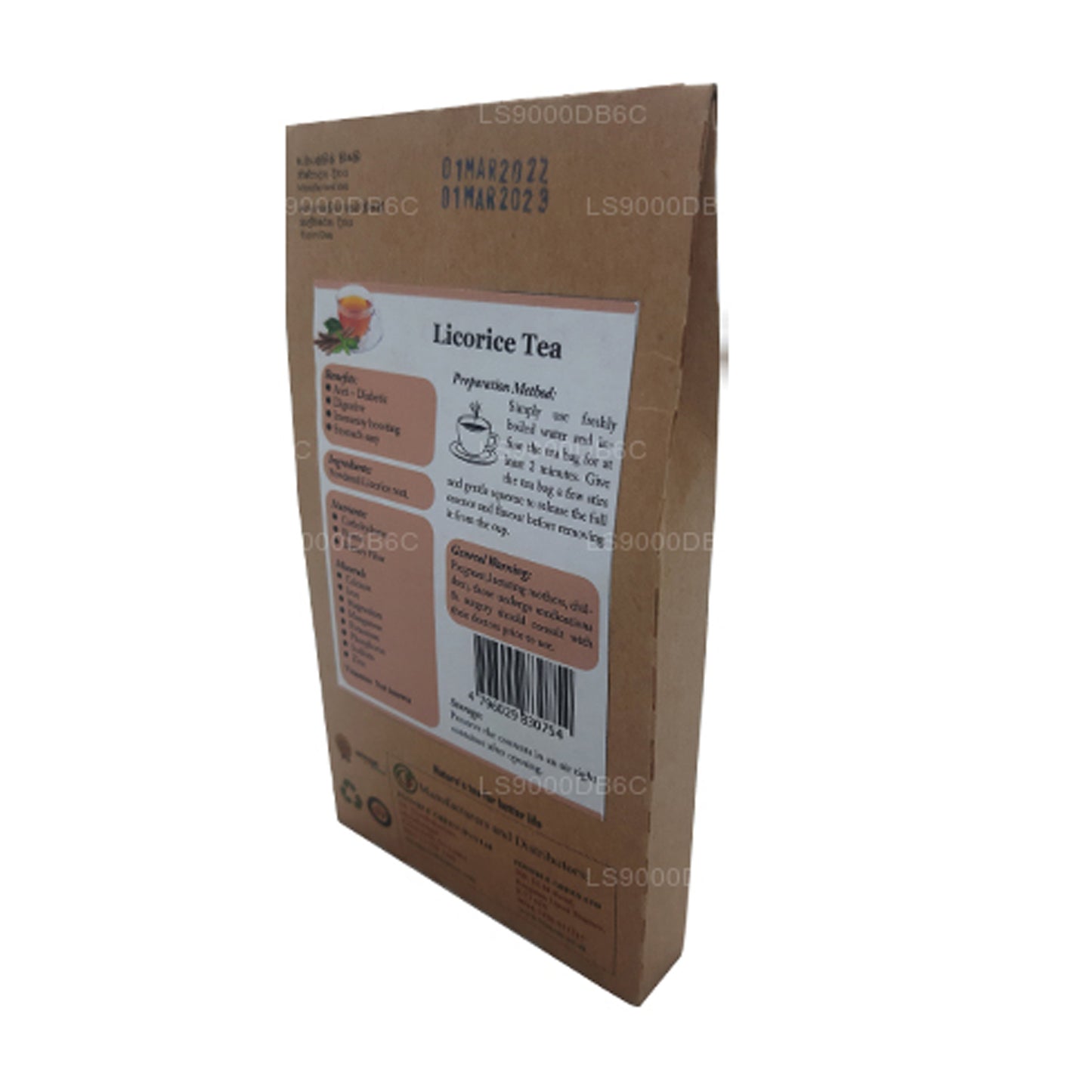 Lifetone Licorice Tea (40g) 20 Tea Bags