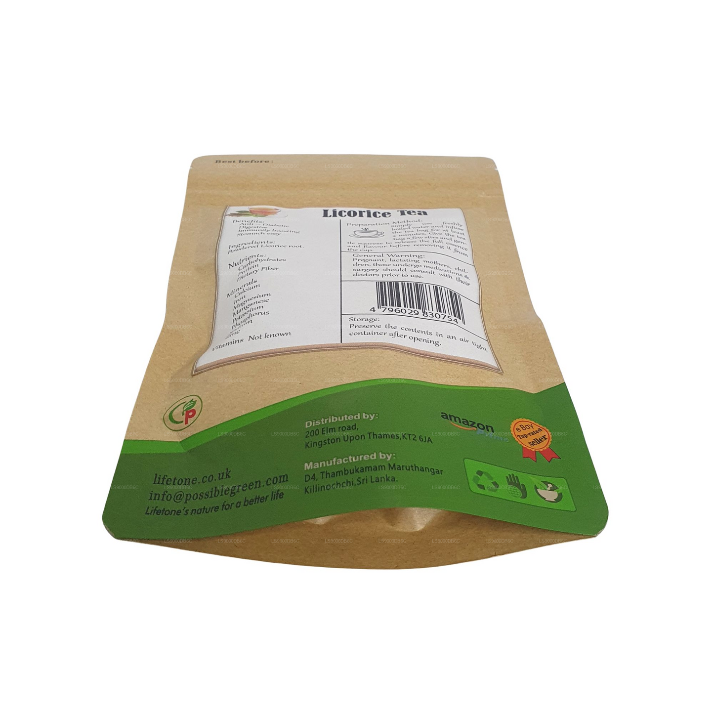 Lifetone Licorice Tea (40g) 20 Tea Bags