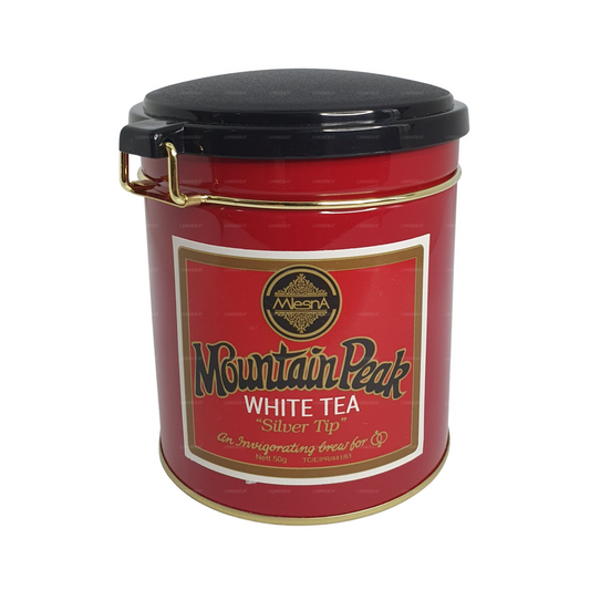Mlesna Mountain Peak White "Silver Tip" Leaf Tea in Metal Caddy (50g)