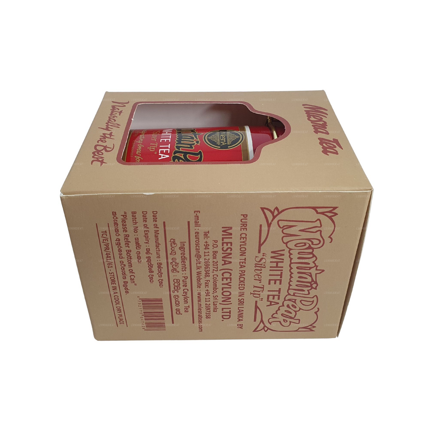 Bílý listový čaj „Silver Tip“ Mlesna Mountain Peak v kovovém boxu (50g)