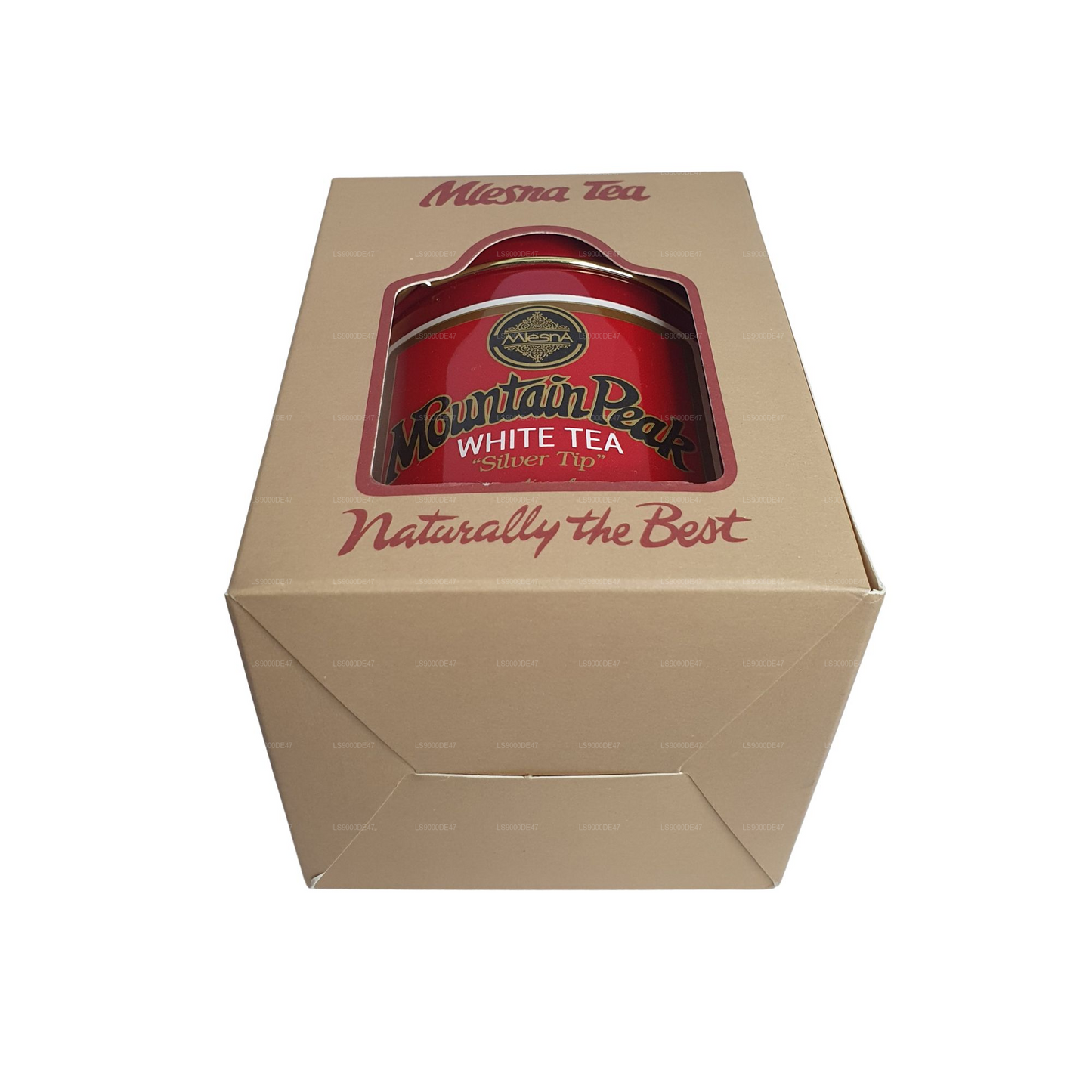 Bílý listový čaj „Silver Tip“ Mlesna Mountain Peak v kovovém boxu (50g)