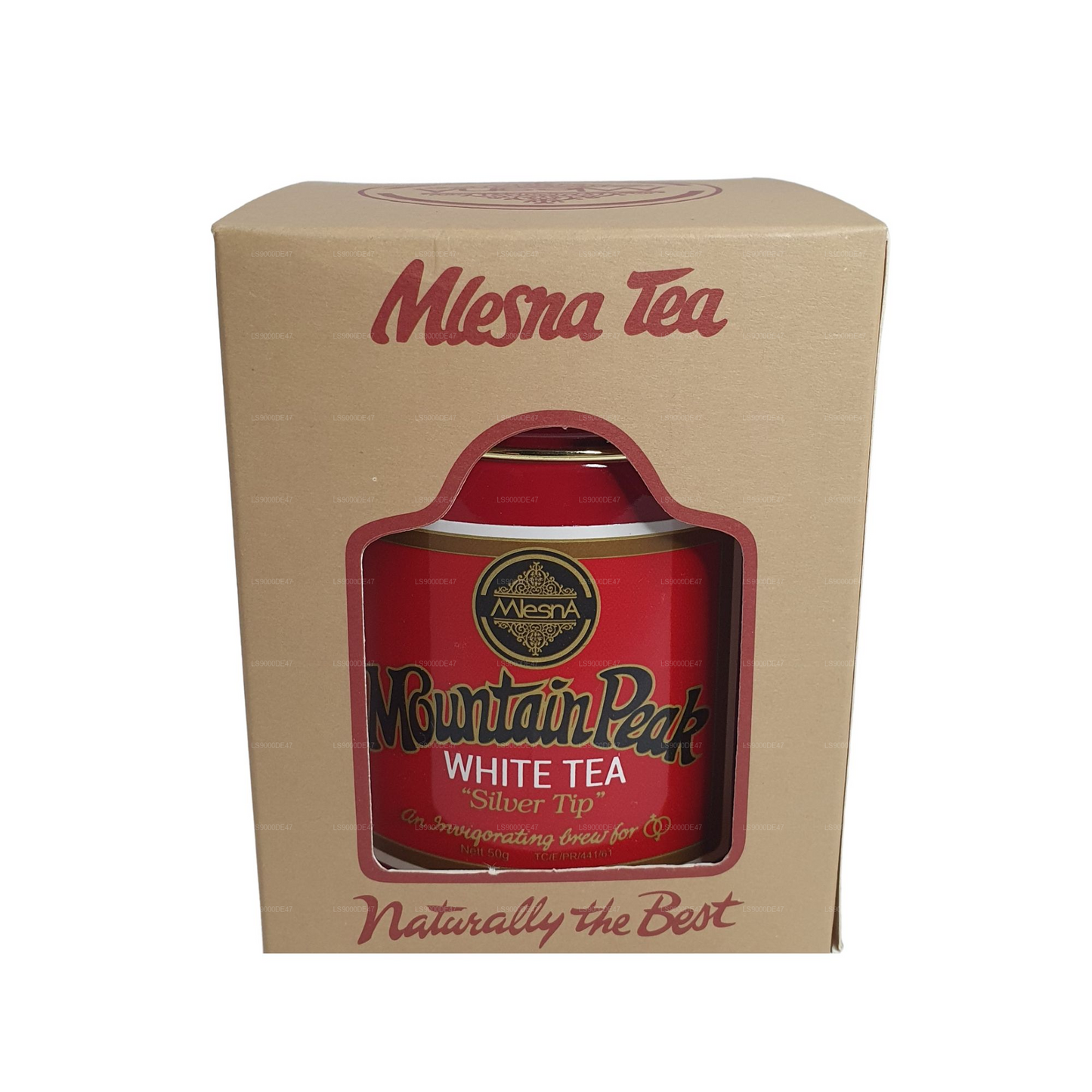 Bílý listový čaj „Silver Tip“ Mlesna Mountain Peak v kovovém boxu (50g)