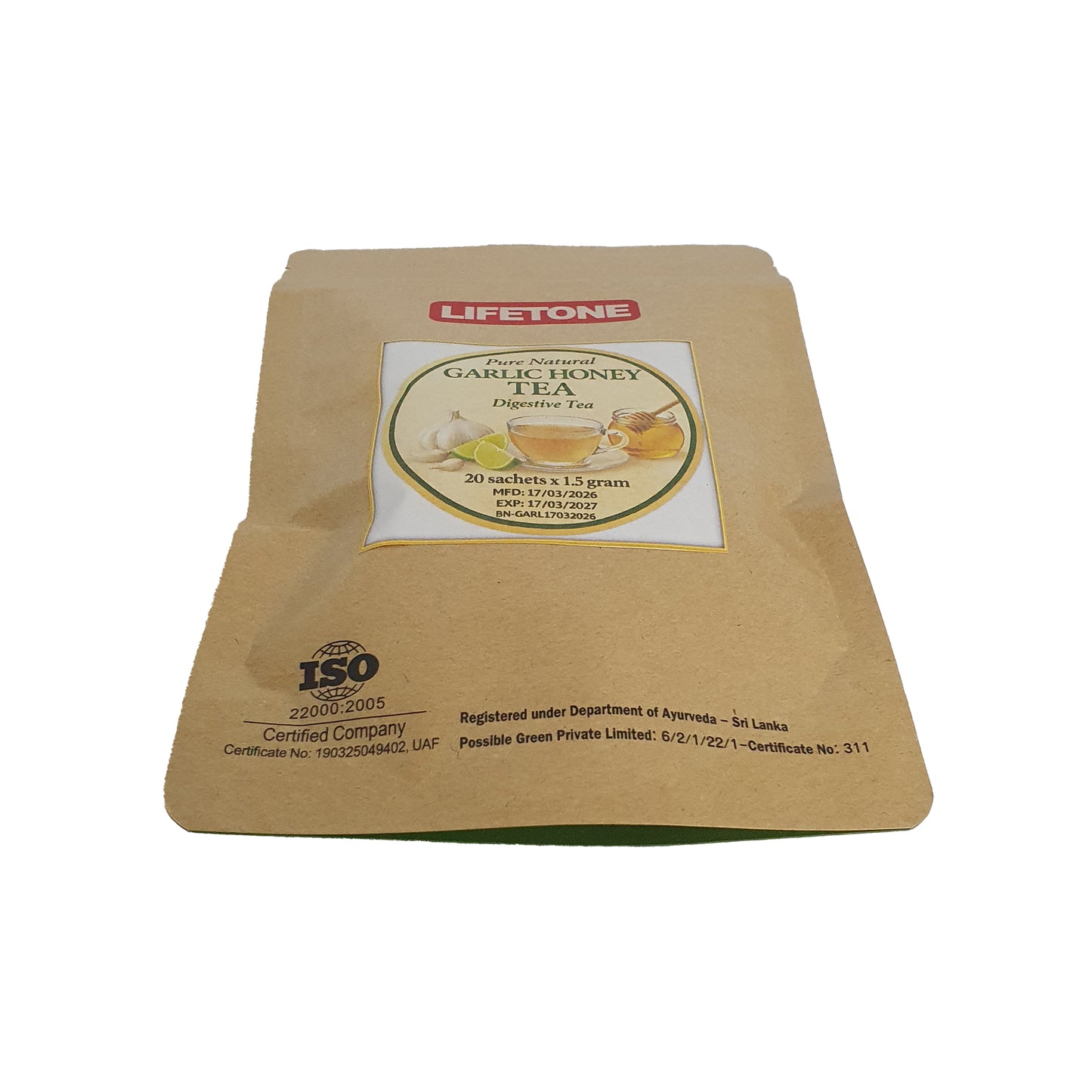 Tè al miele all'aglio Lifetone (40g)
