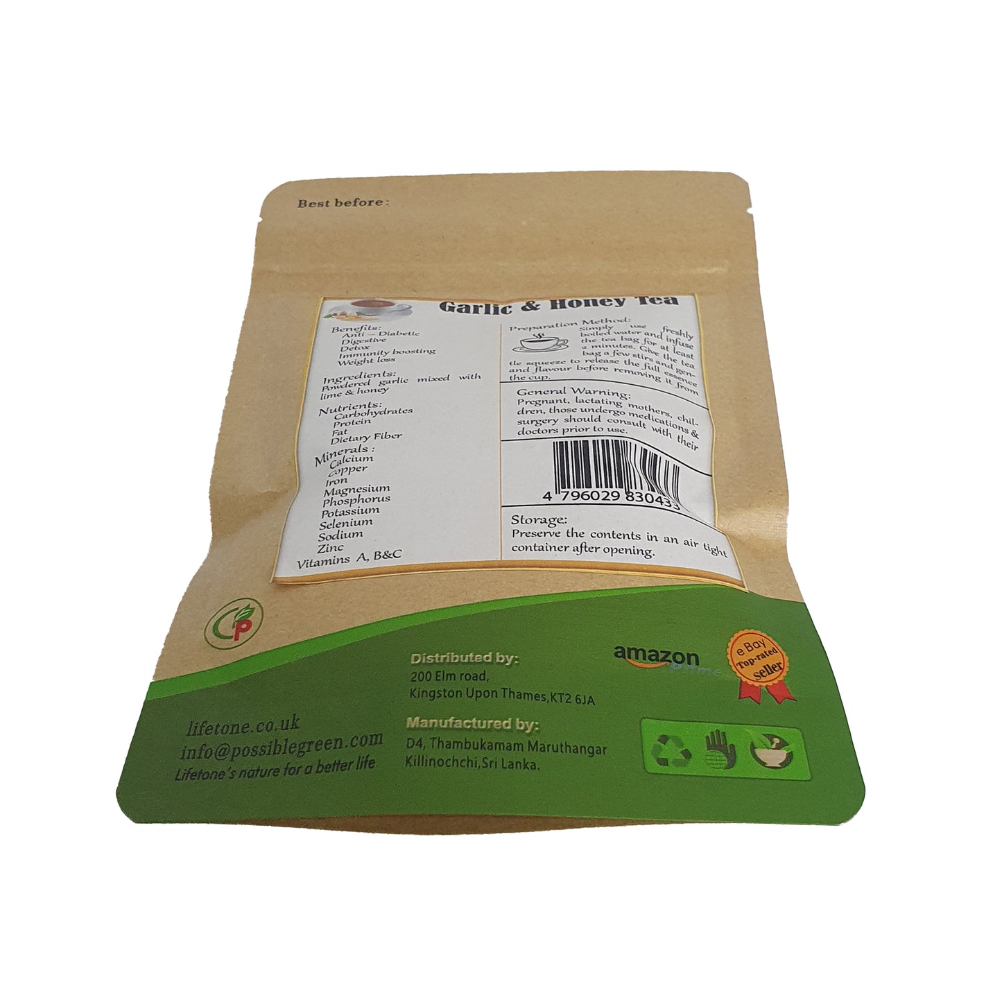 Tè al miele all'aglio Lifetone (40g)