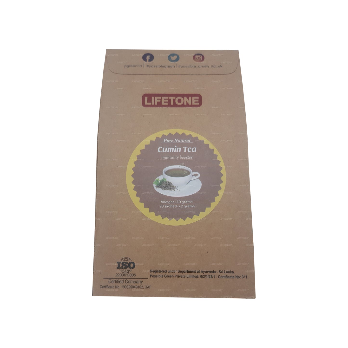 Lifetone Kimyon Çayı (40g) 20 Poşet Çay