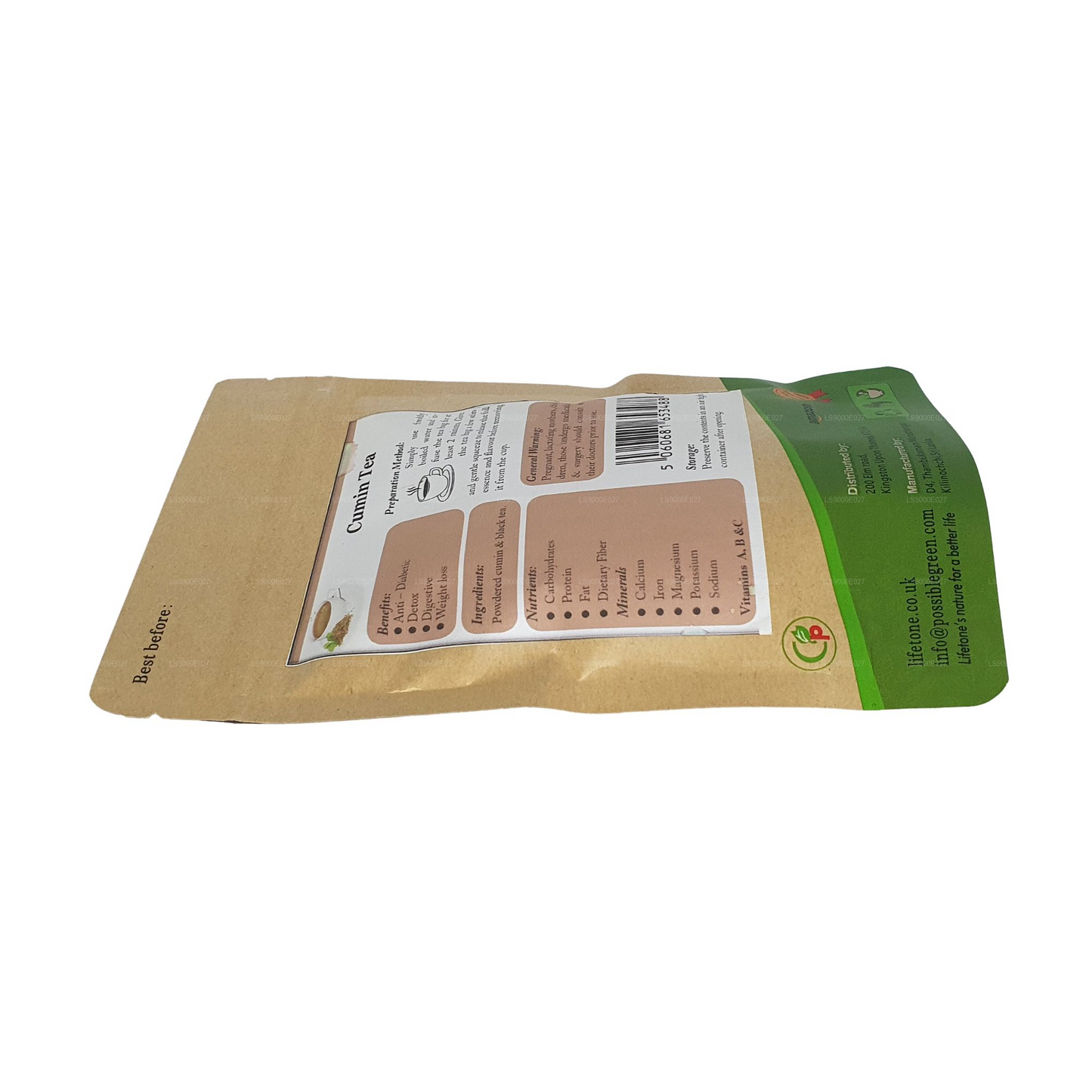 Lifetone Cumin Tea (40g) 20 Tea Bags