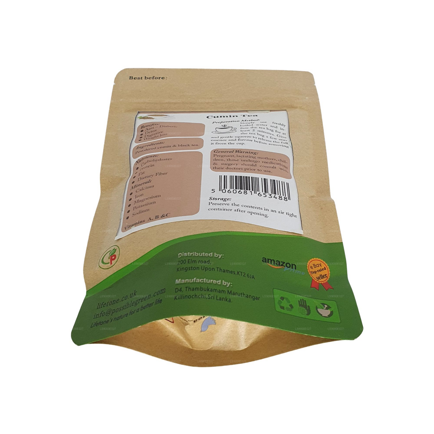 Lifetone Cumin Tea (40g) 20 Tea Bags