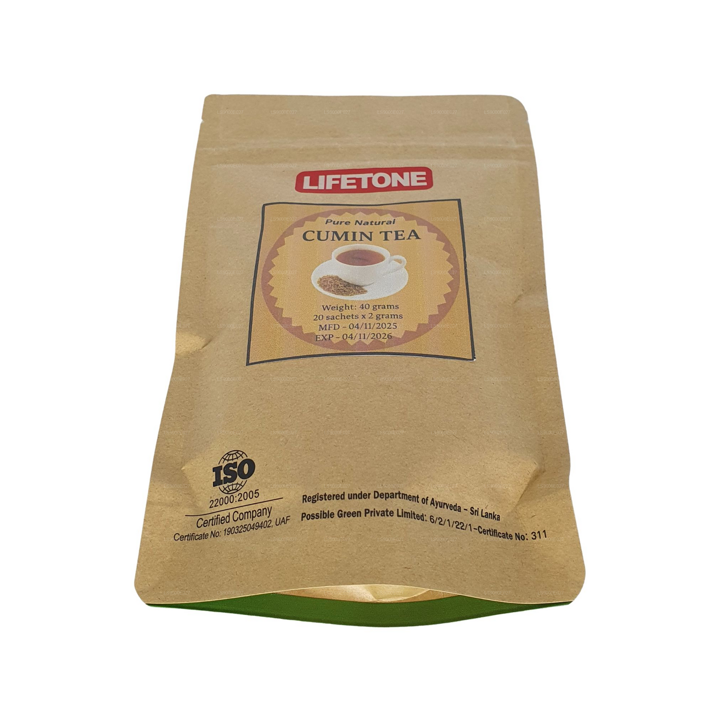 Lifetone Cumin Tea (40g) 20 Tea Bags