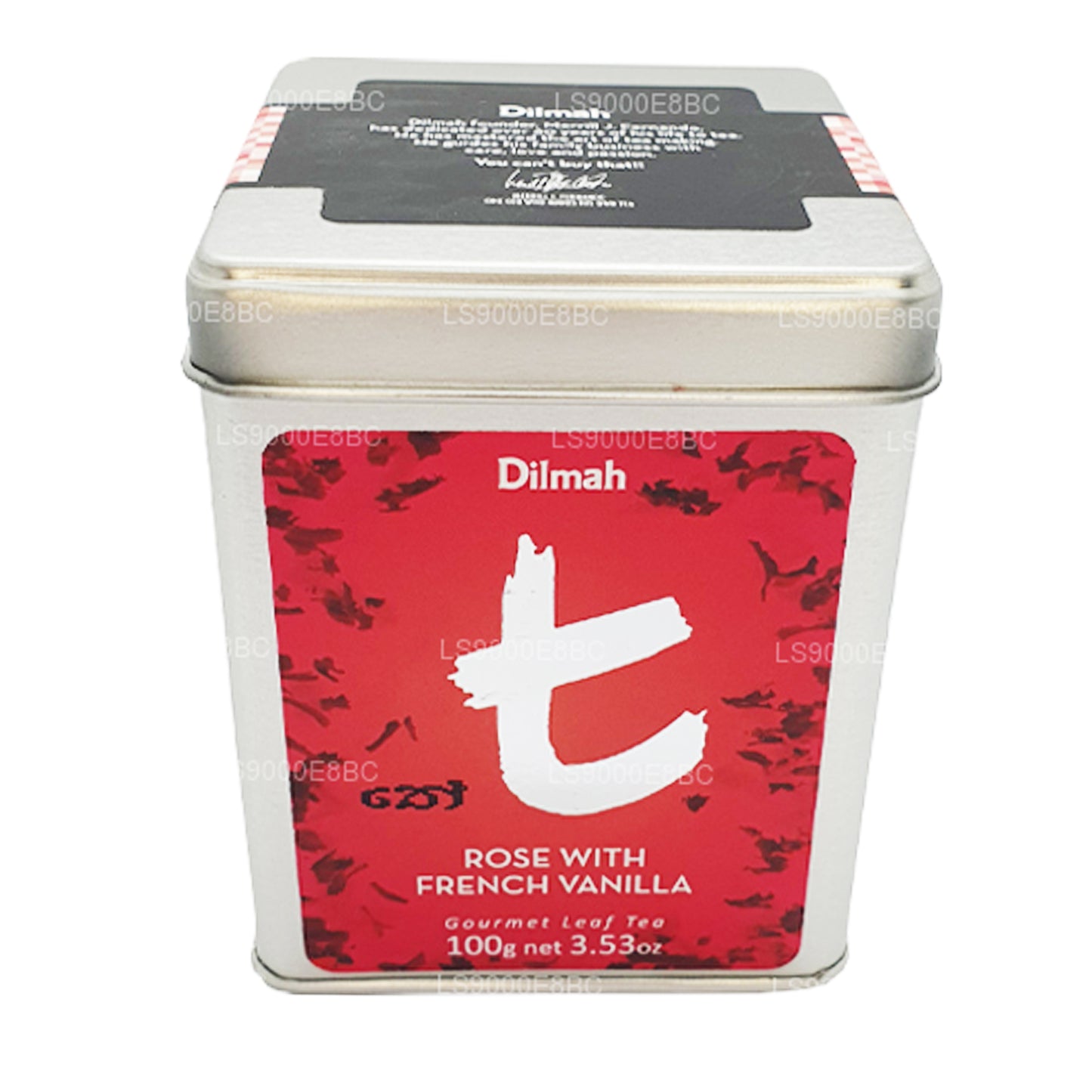 Dilmah T-serie Rose met Franse vanillethee met losse blaadjes (100 g)
