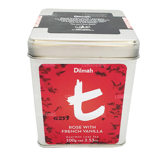 Dilmah T-serie Rose met Franse vanillethee met losse blaadjes (100 g)
