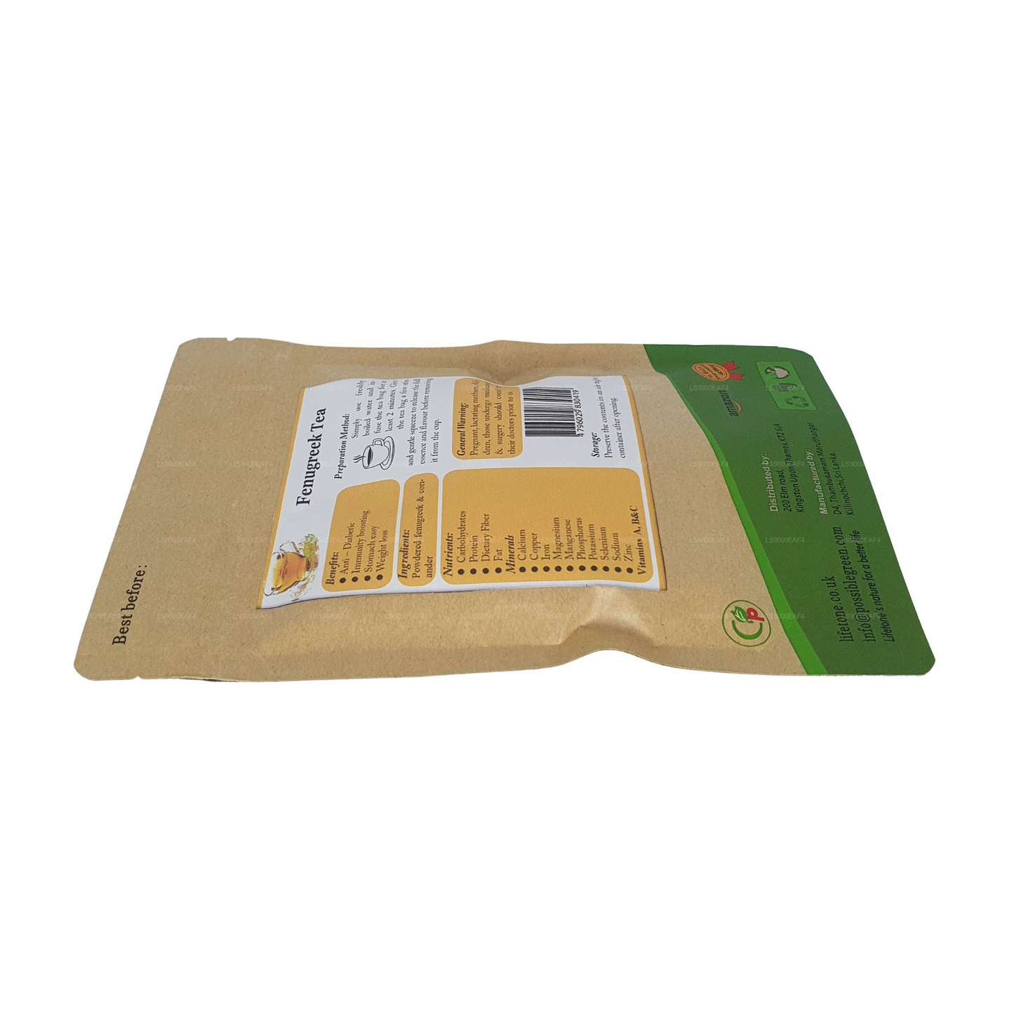 Lifetone Bockshornklee-Tee (40 g) 20 Teebeutel