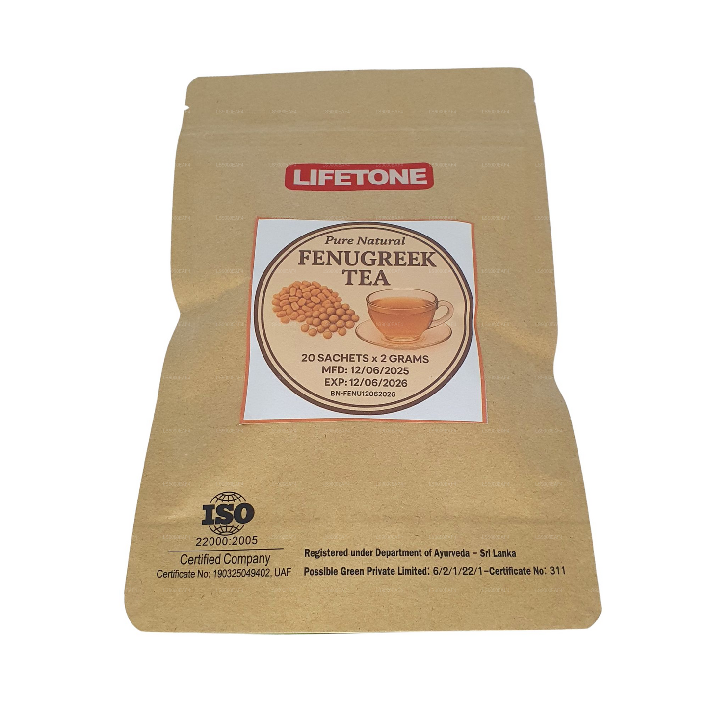 Lifetone Bockshornklee-Tee (40 g) 20 Teebeutel