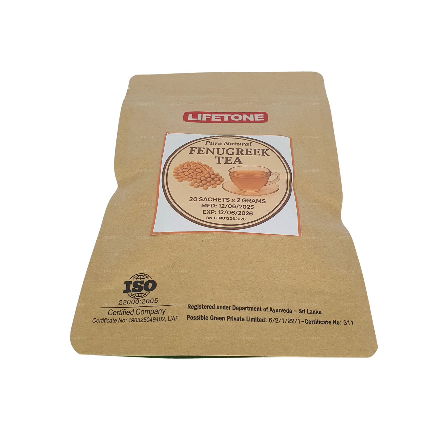 Lifetone Bockshornklee-Tee (40 g) 20 Teebeutel