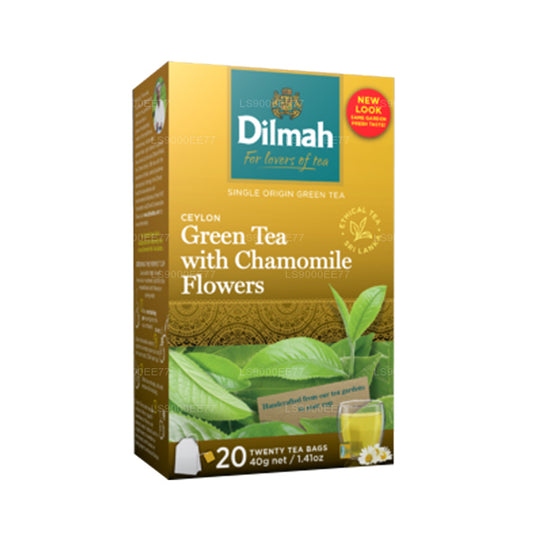 Groene thee met kamillebloemen (40 g) 20 theezakjes