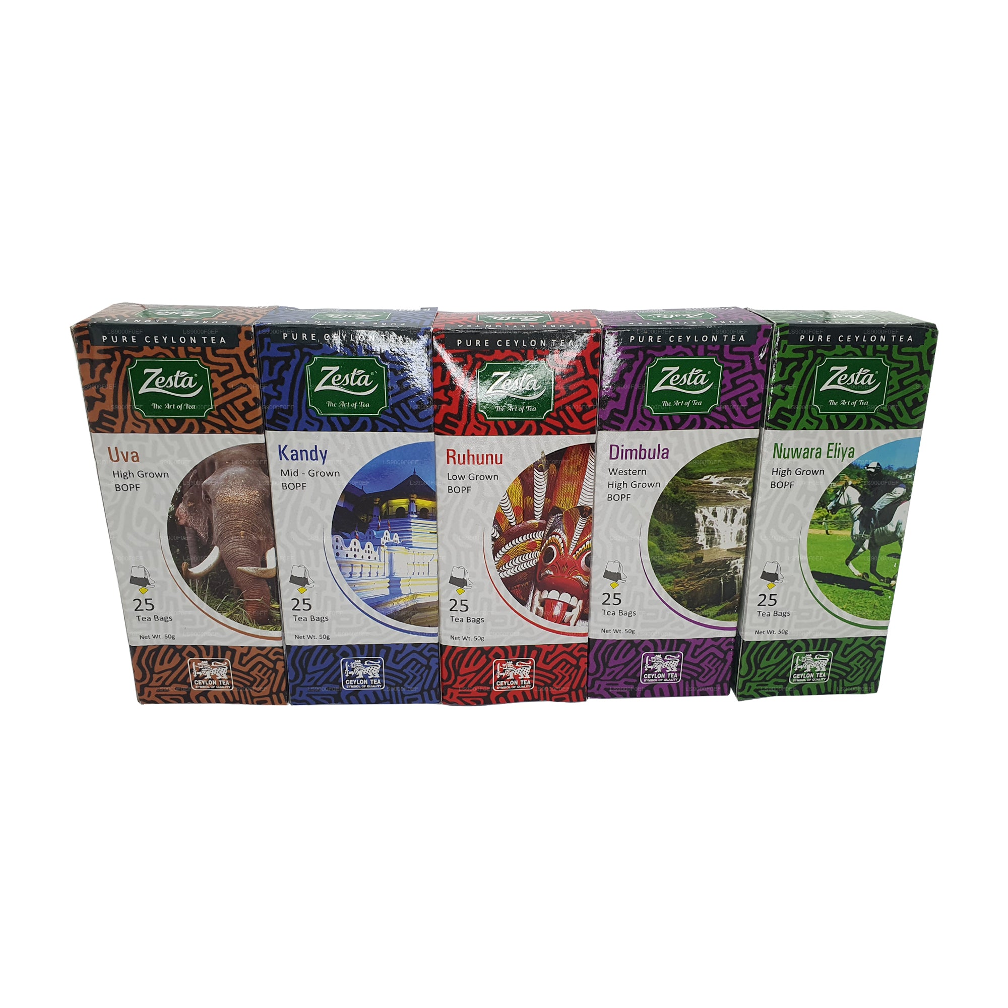 Zesta Ceylon Regional Tea Collection (250g) 125 Tea Bags – Lakpura®