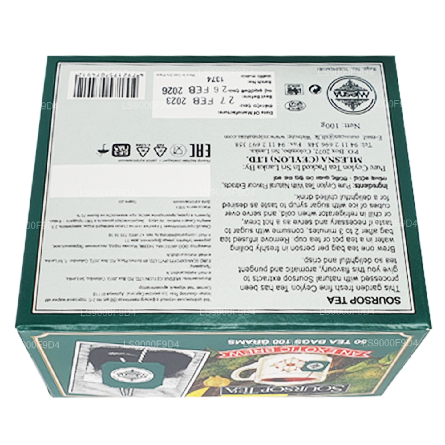 Mlesna Soursop "An Exotic Brew" Black Tea (100g) 50 Tea Bags