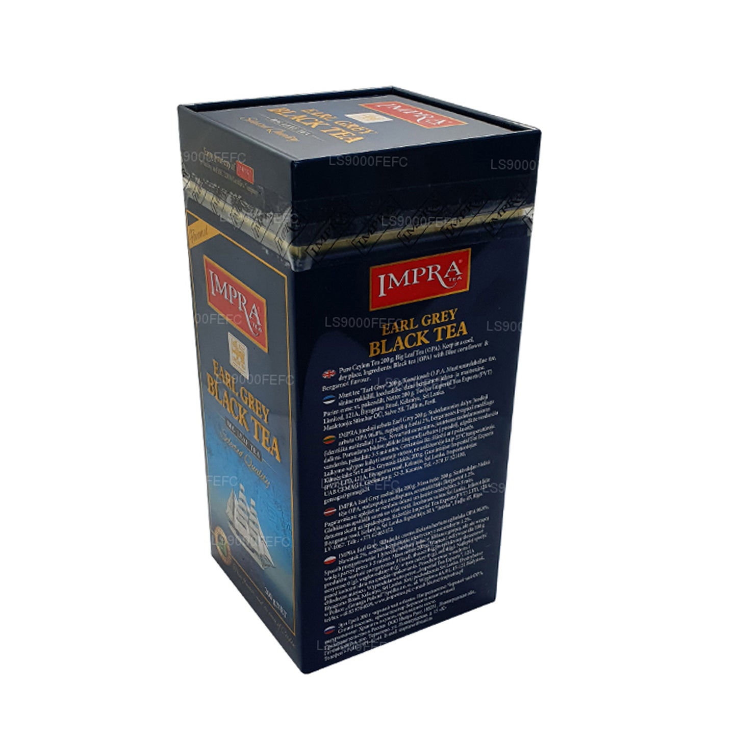 Impra Earl Grey Meatal Caddy met groot blad (200 g)