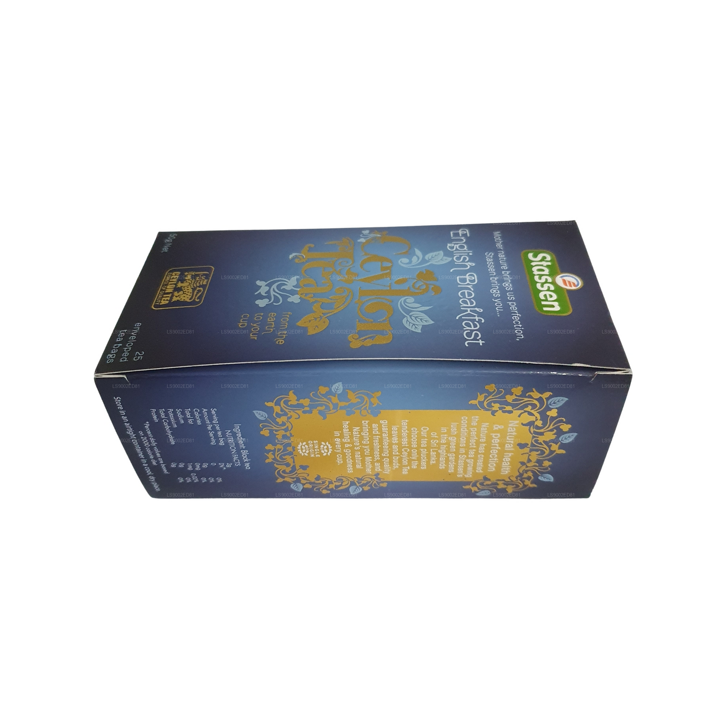 Stassen English Breakfast Tea (50g) 25 Tea Bags Pack Of 4
