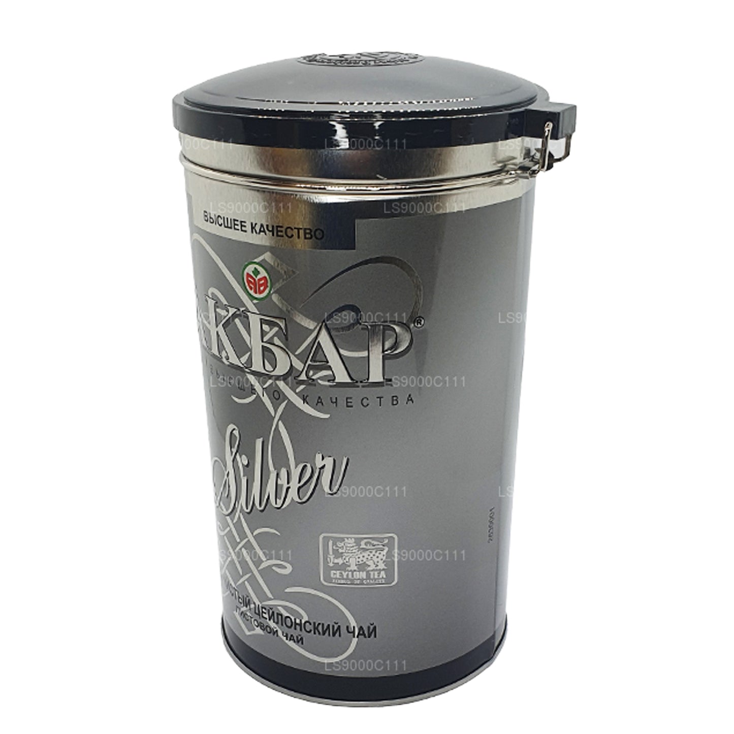 Akbar 100% Pure Ceylon Leaf Tea Tin (Silver - 300g)