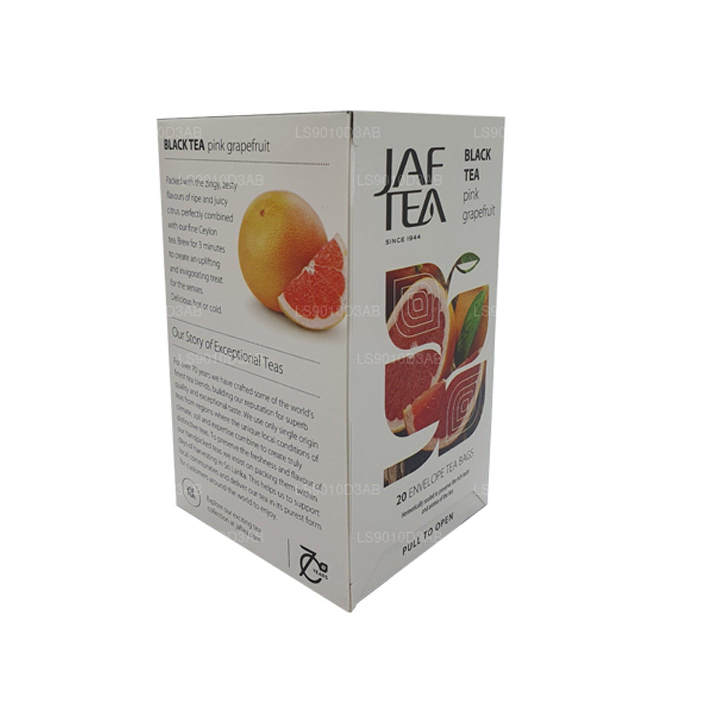 Jaf Tea ピュアフルーツコレクションブラックティーピンクグレープフルーツホイルエンベロープティーバッグ (30g)